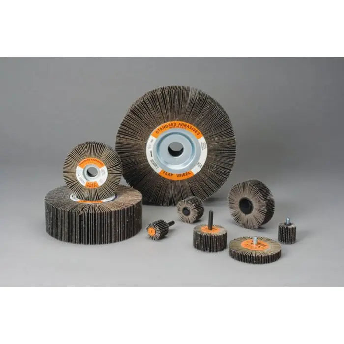 Standard Abrasives™ A/O Flap Wheel 611106, 1 in x 1/2 in x 1/4 in 80, 10 per inner 100 per case