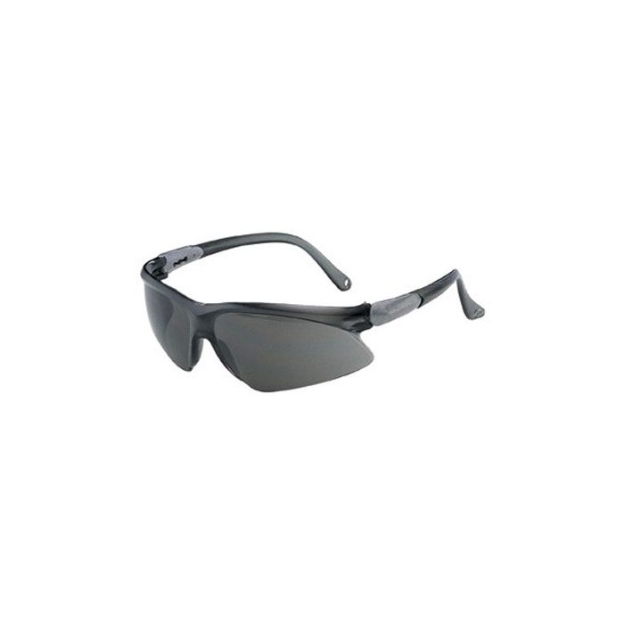 Jackson Safety Visio Safety Glass-Silver Temple, Smoke Lens, Box of 12