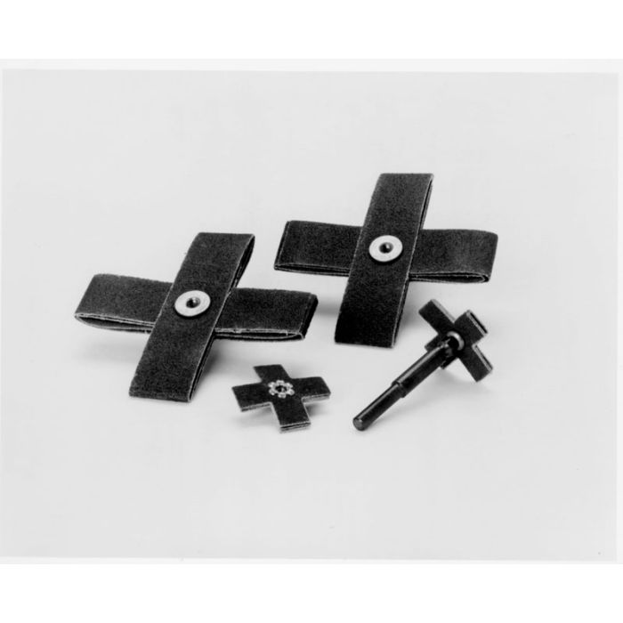 Standard Abrasives™ A/O Cross Pad 723397, 8 PLY, 2 in x 2 in x 1/2 in, 8-32, 80, 100 per inner 1000 per case