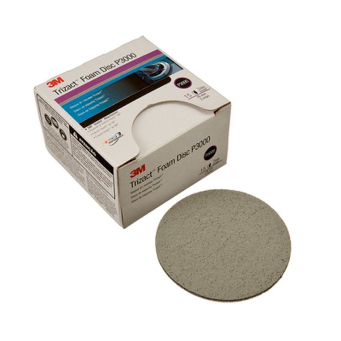 3M™ Trizact™ Hookit™ Foam Disc, 02096, 5 in, 3000, 15 discs per carton, 4 cartons per case