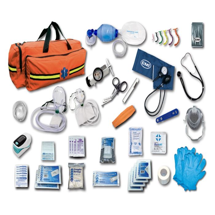 EMI 648 Emergency Oxygen Response Kit, Deluxe, Orange, One Size, 1 Kit Each