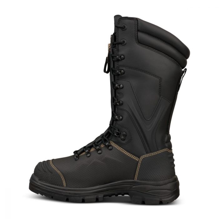 Honeywell Oliver 65 Series 65791S-BLK-140 Black 10" Leather Lace-Up Steel Toe MT PR SD WP, Black, Size 14, 1 Pair Each