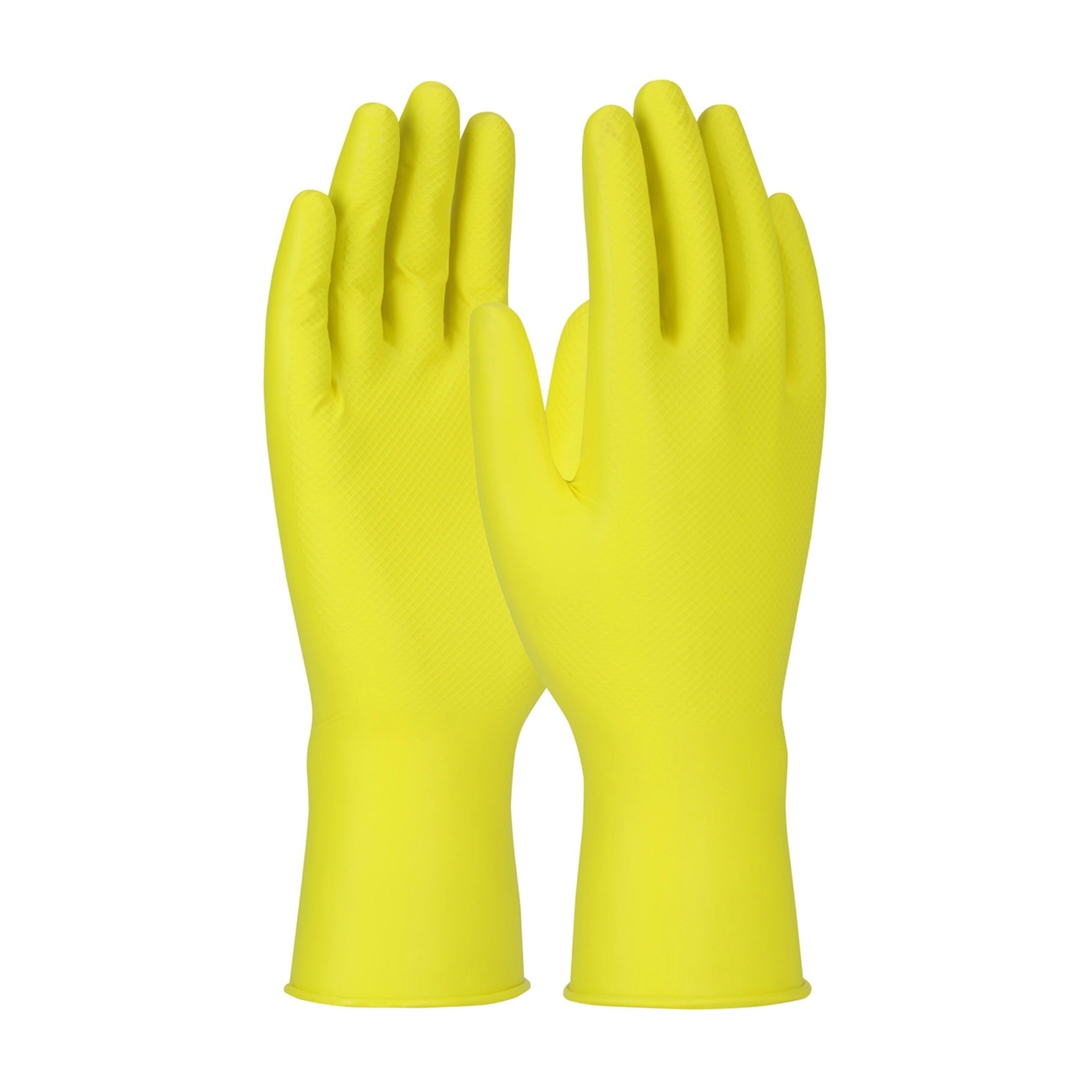 PIP Grippaz Jan San 67-306 6 Mil Extended Use Ambidextrous Nitrile Glove with Textured Fish Scale Grip_Main_Image