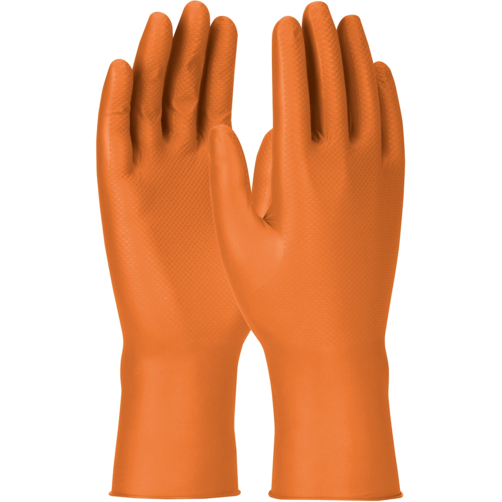 PIP Grippaz Engage 67-307 7 Mil Extended Use Ambidextrous Nitrile Glove with Textured Fish Scale Grip_Main_Image
