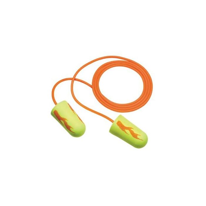3M E-A-Rsoft Yellow Neons Blasts 311-1252 Corded Earplugs (2,000 Pair)