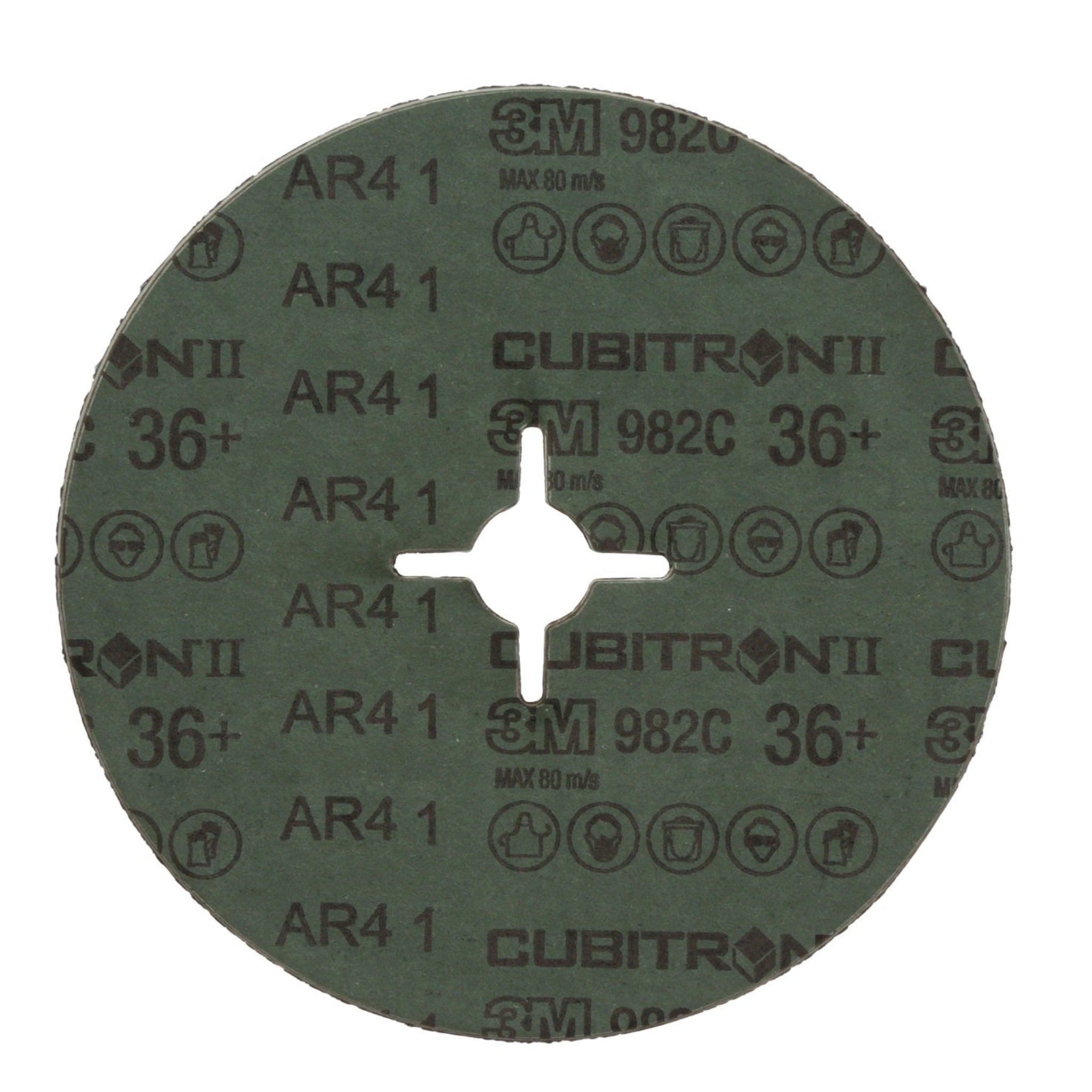 3M Cubitron II 7000000392/982C Fibre Disc, 36 Grit, 5 in x 7/8 in Arbor, Die 500P 
