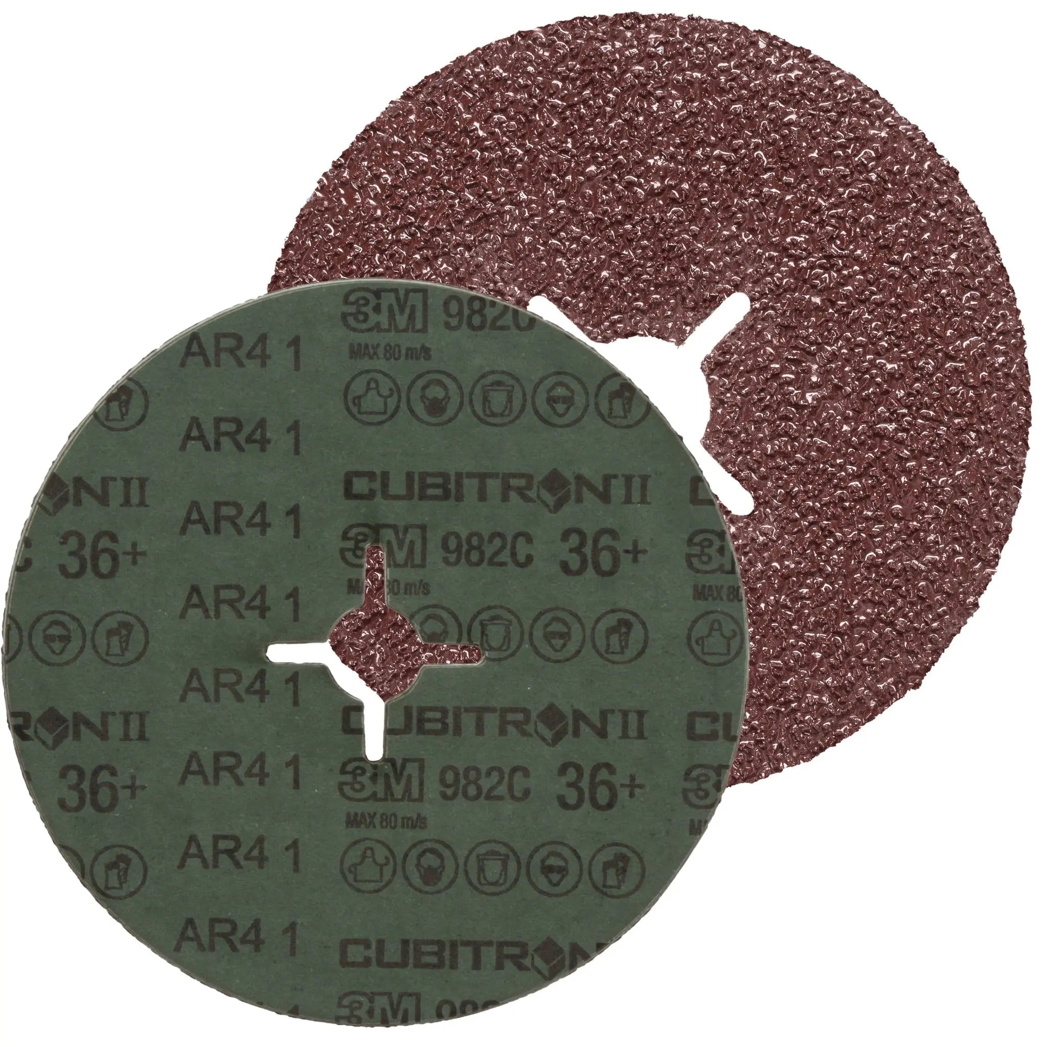 3M Cubitron II 982C Fibre Disc, 36+, 5 in x 7/8 in, Die