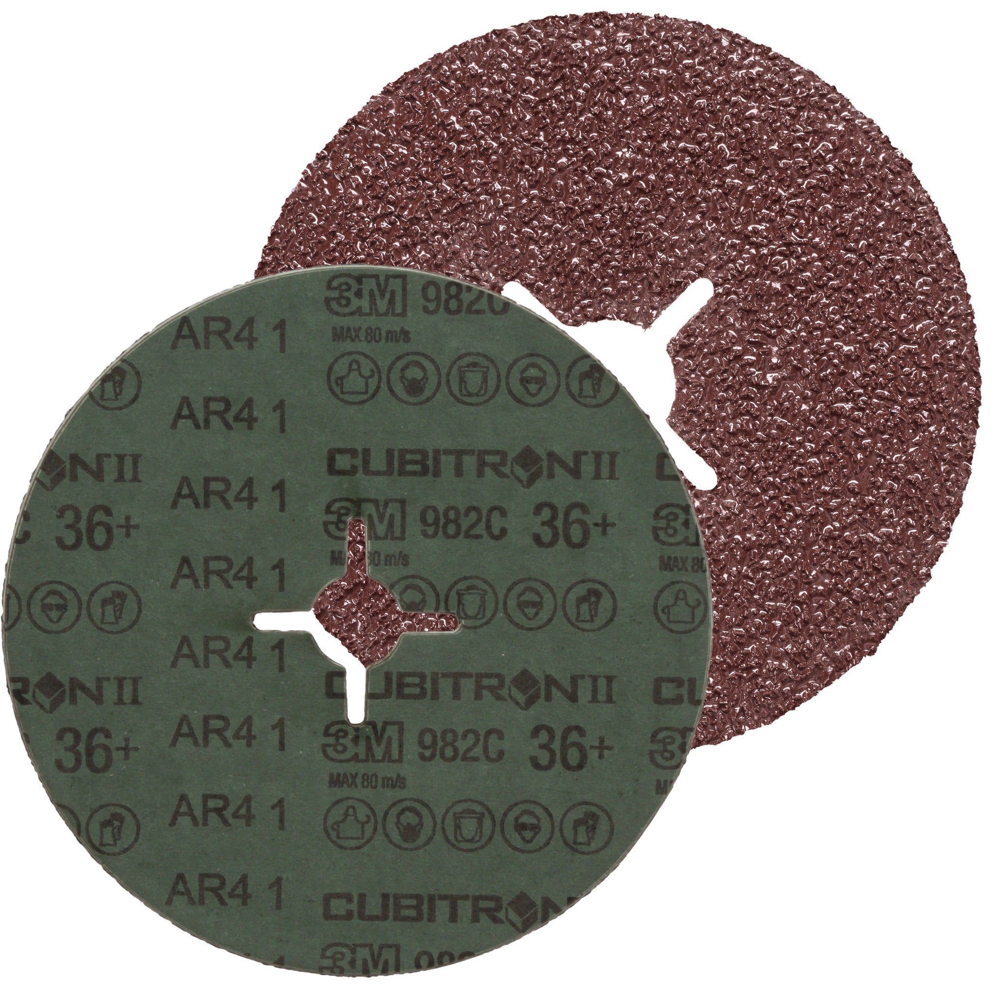 3M™ Cubitron™ II Fibre Disc 982C, 5 in x 7/8 in, 36+, 25 per inner, Main Image