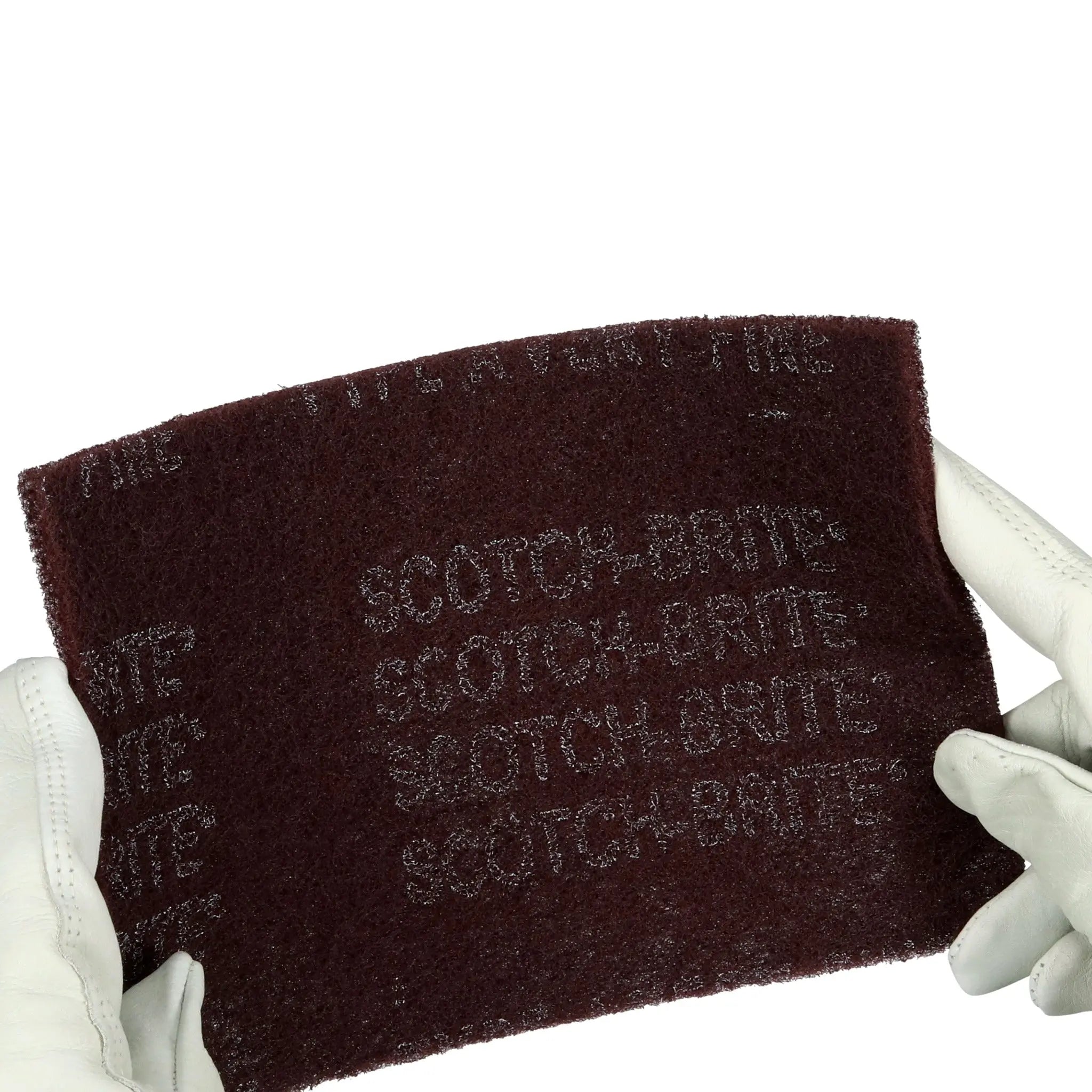 3M Scotch-Brite 7000027560/7447B Hand Pad, HP-HP, Aluminum Oxide Very Fine, Maroon, 6 in x 9 in, Case of 60 