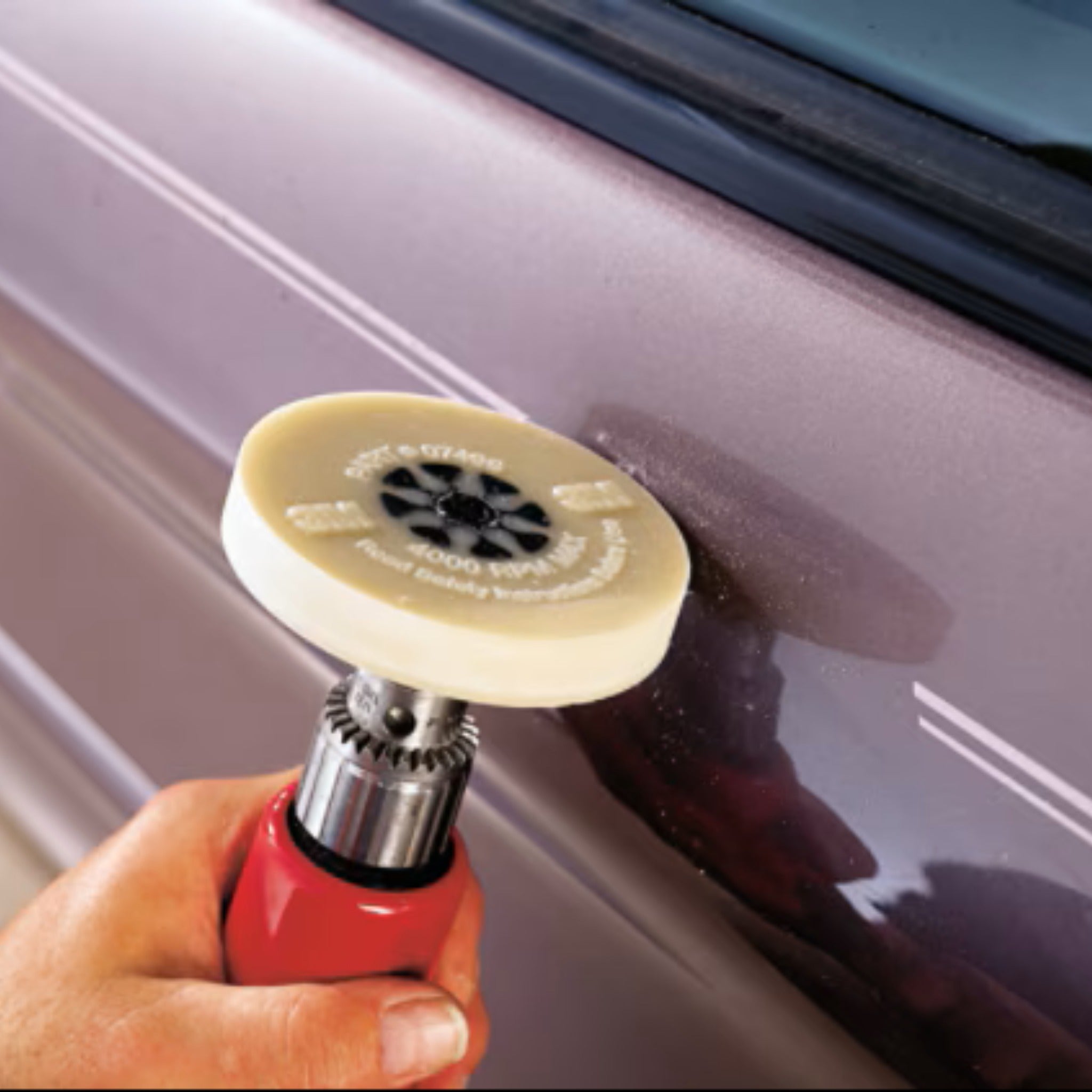 3M 7000028551/07498 Stripe Off Wheel with Mandrel, 4 in x 5/8 in, 1 Each