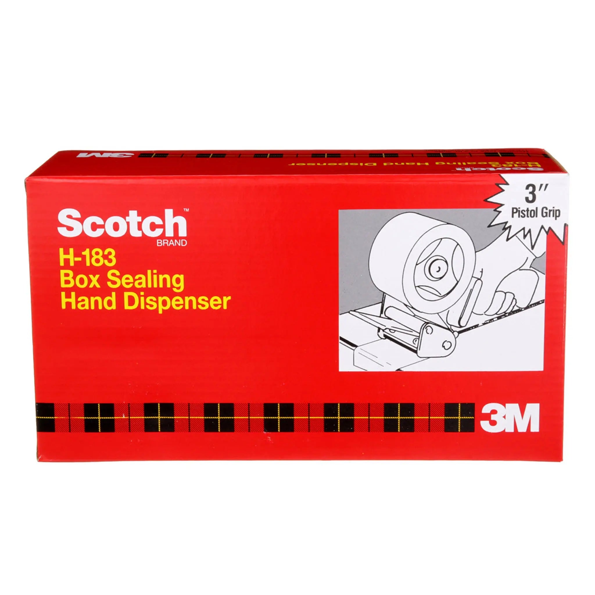 Scotch Box Sealing Tape Hand Dispenser H183 3 in, 1 Each 
