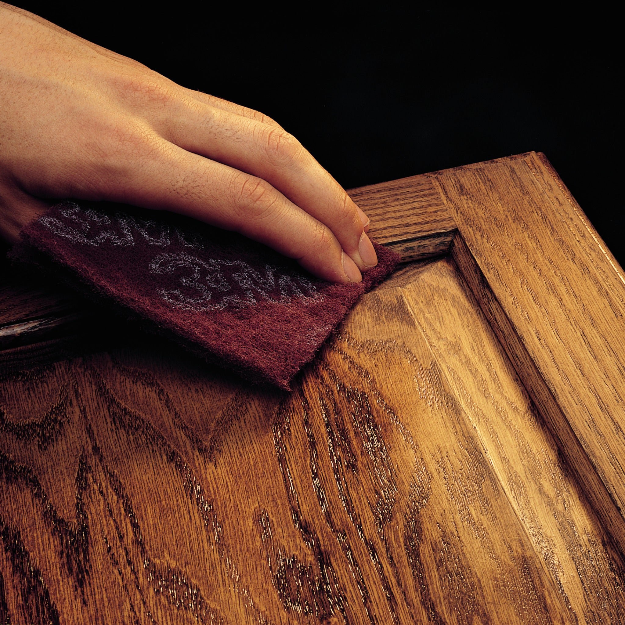 3M Scotch-Brite 7000045971/07447 Hand Pad, HP-HP, Aluminum Oxide Very Fine, Maroon, 6 in x 9 in, Box of 20