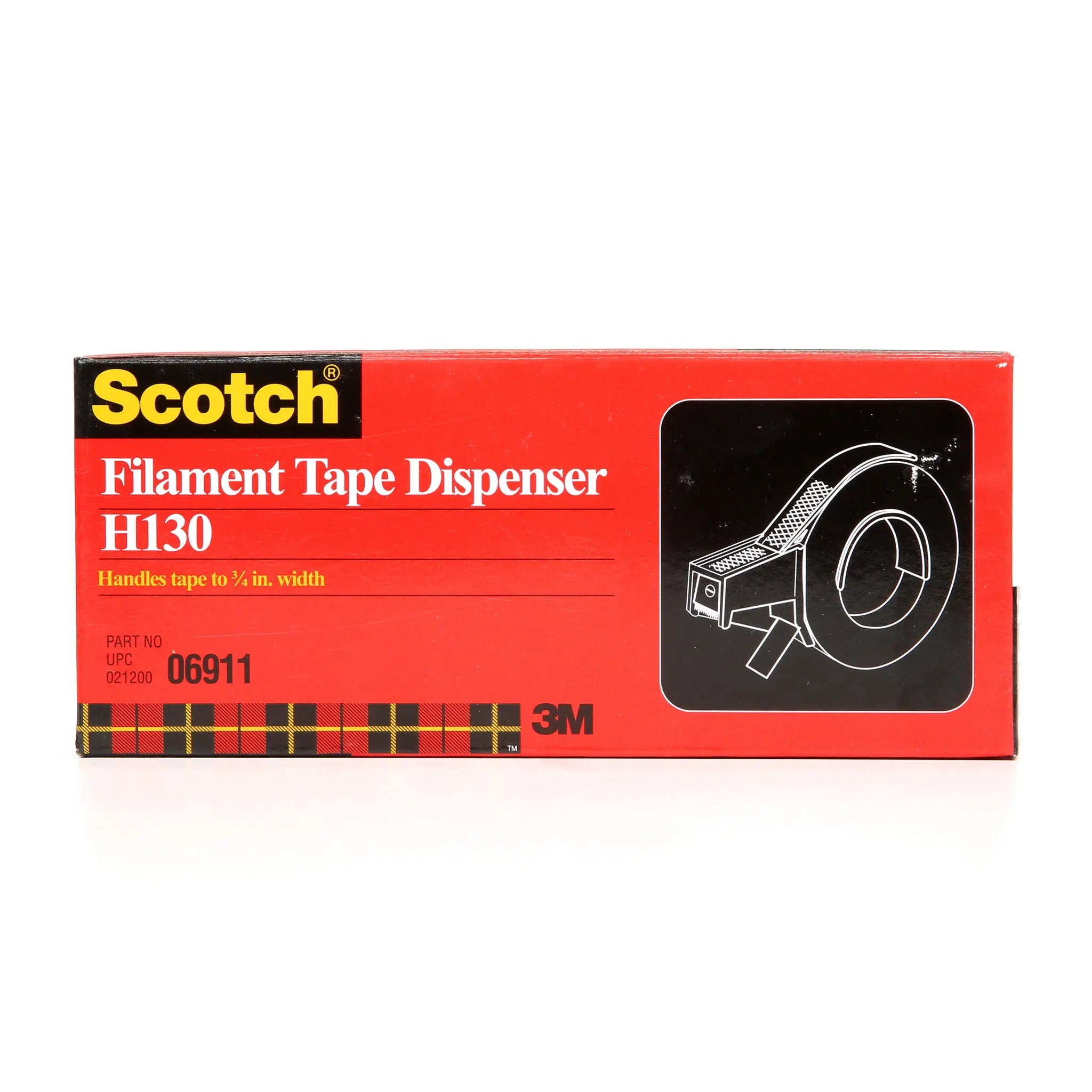 Scotch Filament Tape Hand Dispenser H130 3/4 in, 1 Each 