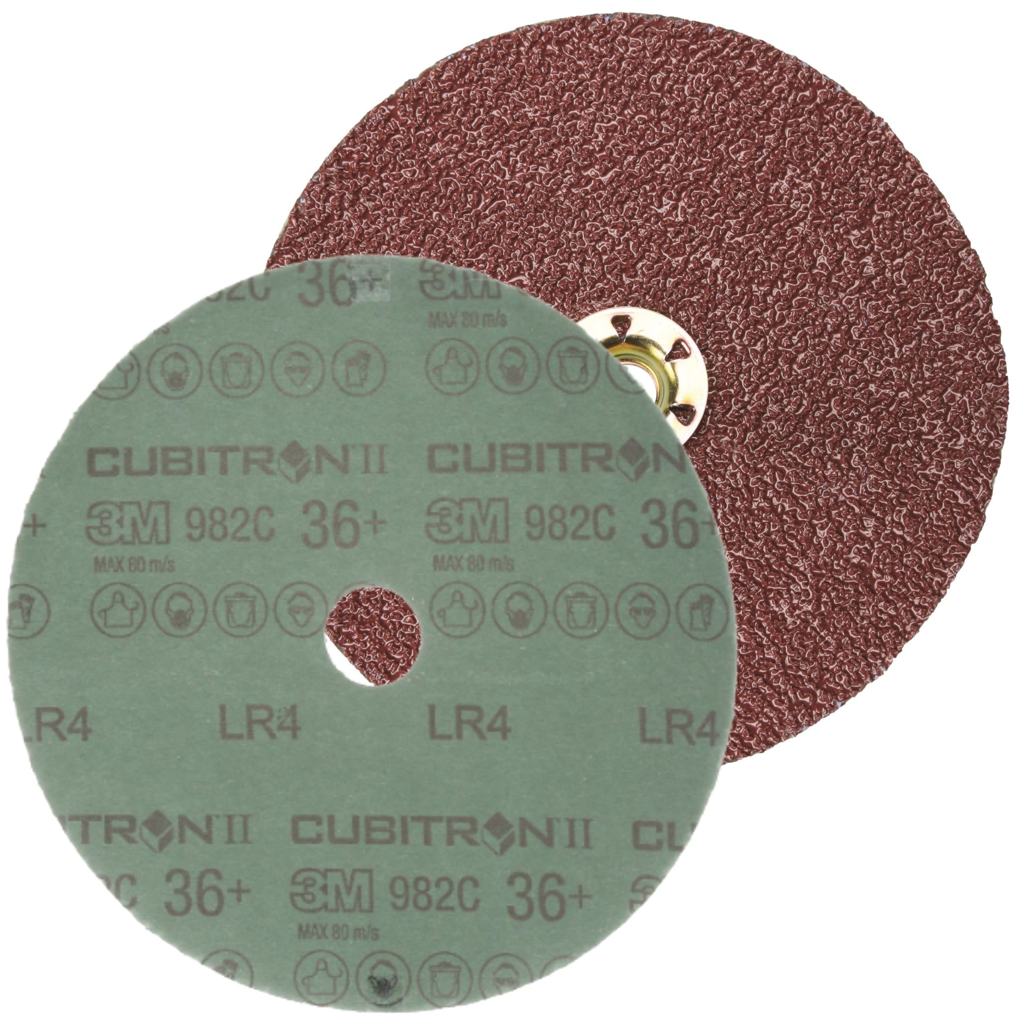 3M Cubitron II 7000119161/982C Fibre Disc, 36+, TN Quick Change, 5 in, Die TN500P, Main Image