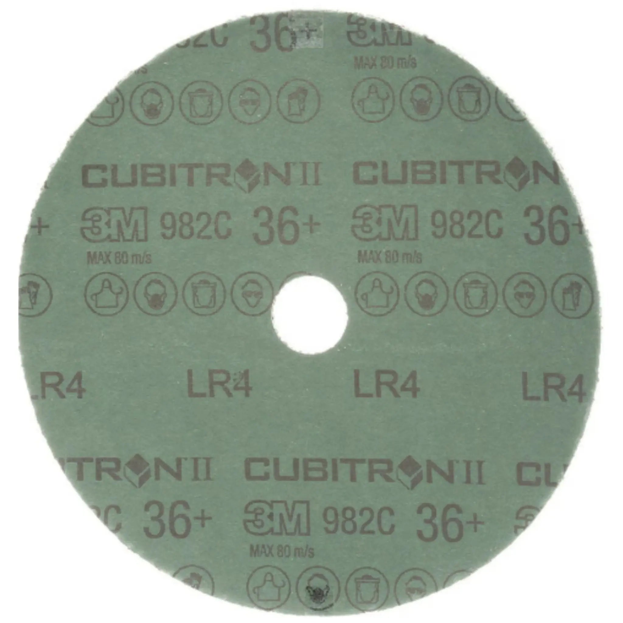 3M Cubitron II 7000119162/982C Fibre Disc, 36+, TN Quick Change, 7 in, Die TN700BB, Back