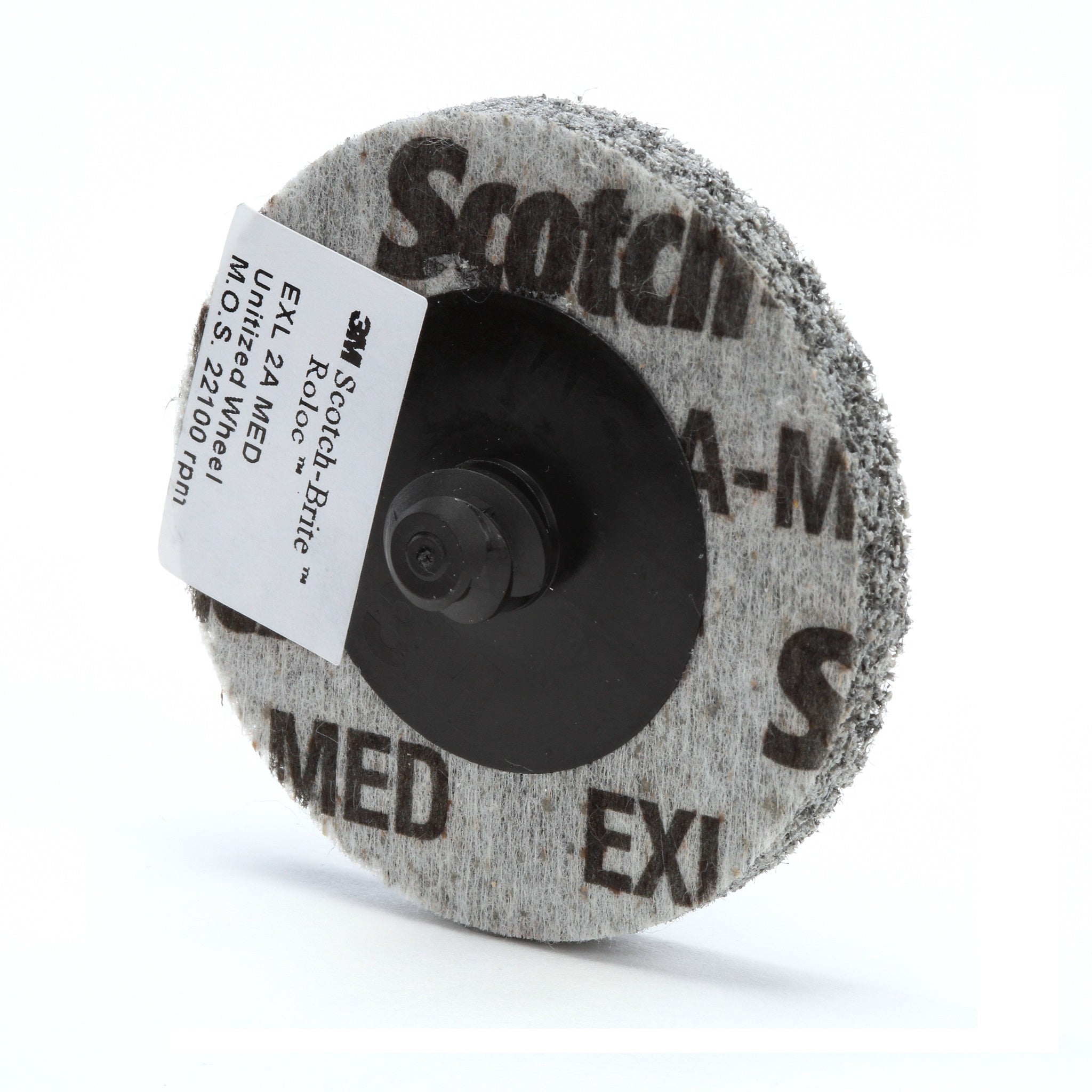 3M Scotch-Brite 7100005209 Roloc TR EXL Unitized Wheel, XL-UR, 2S Fine, 3 in, 1 Each