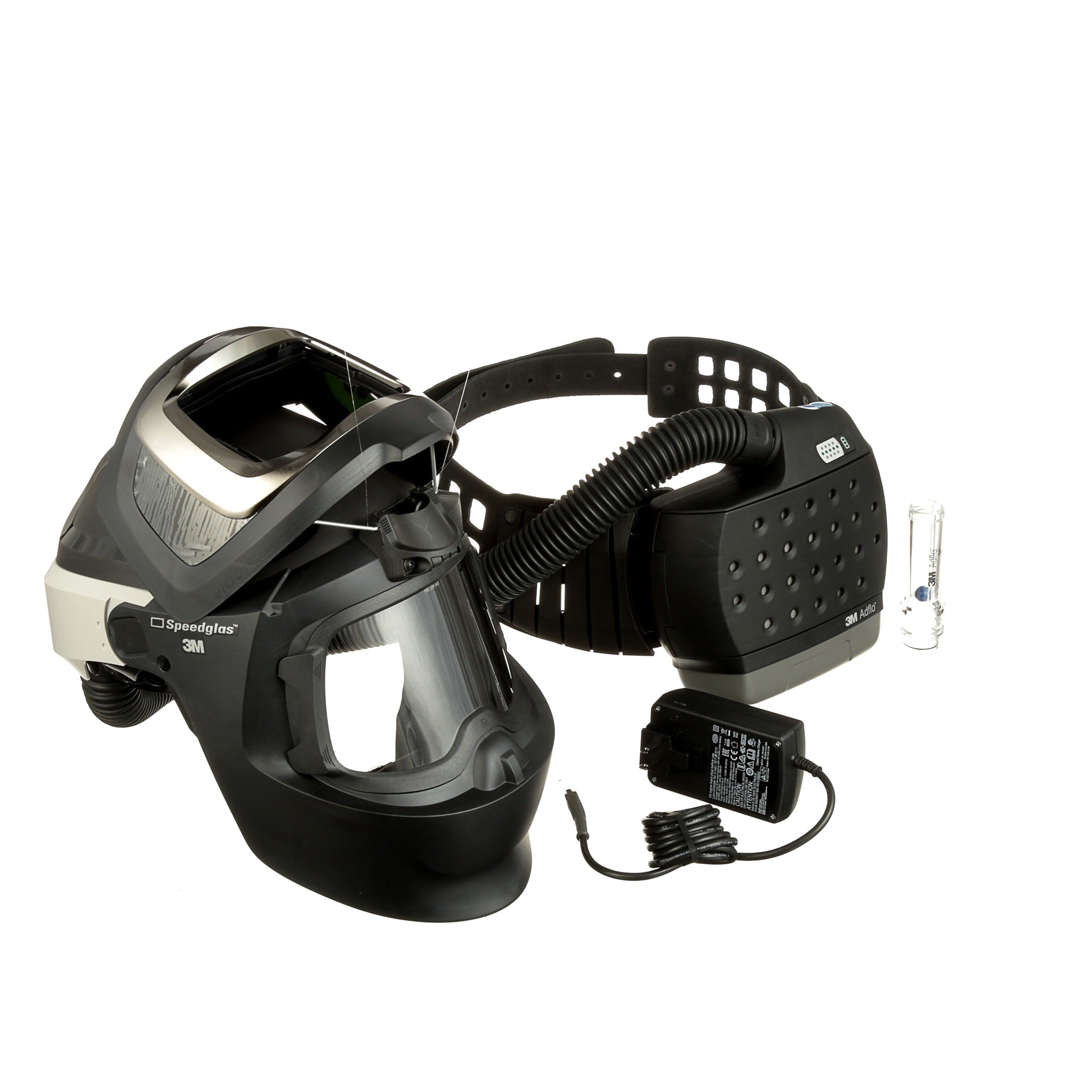 3M Adflo PAPR with 3M Speedglas Welding Helmet 9100MP, 37-1101-00SW, HE, Li Ion Battery, Hard Hat, no ADF 