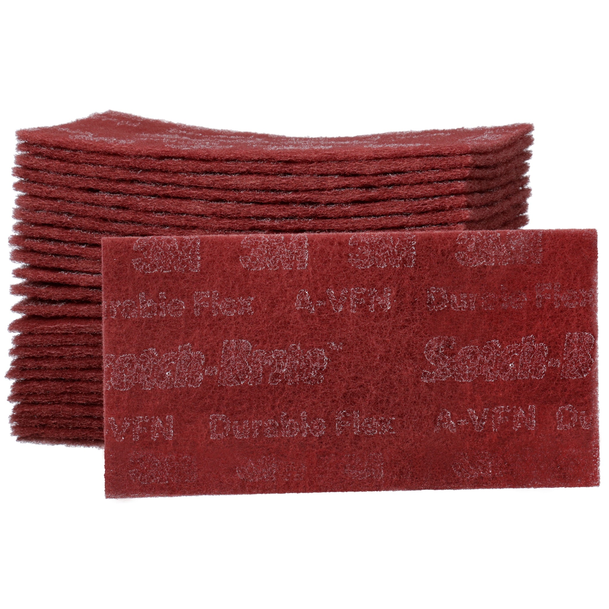 3M Scotch-Brite 7100042334 Durable Flex Hand Pad, MX-HP, Aluminum Oxide Very Fine, 4-1/2 in x 9 in, Case of 100