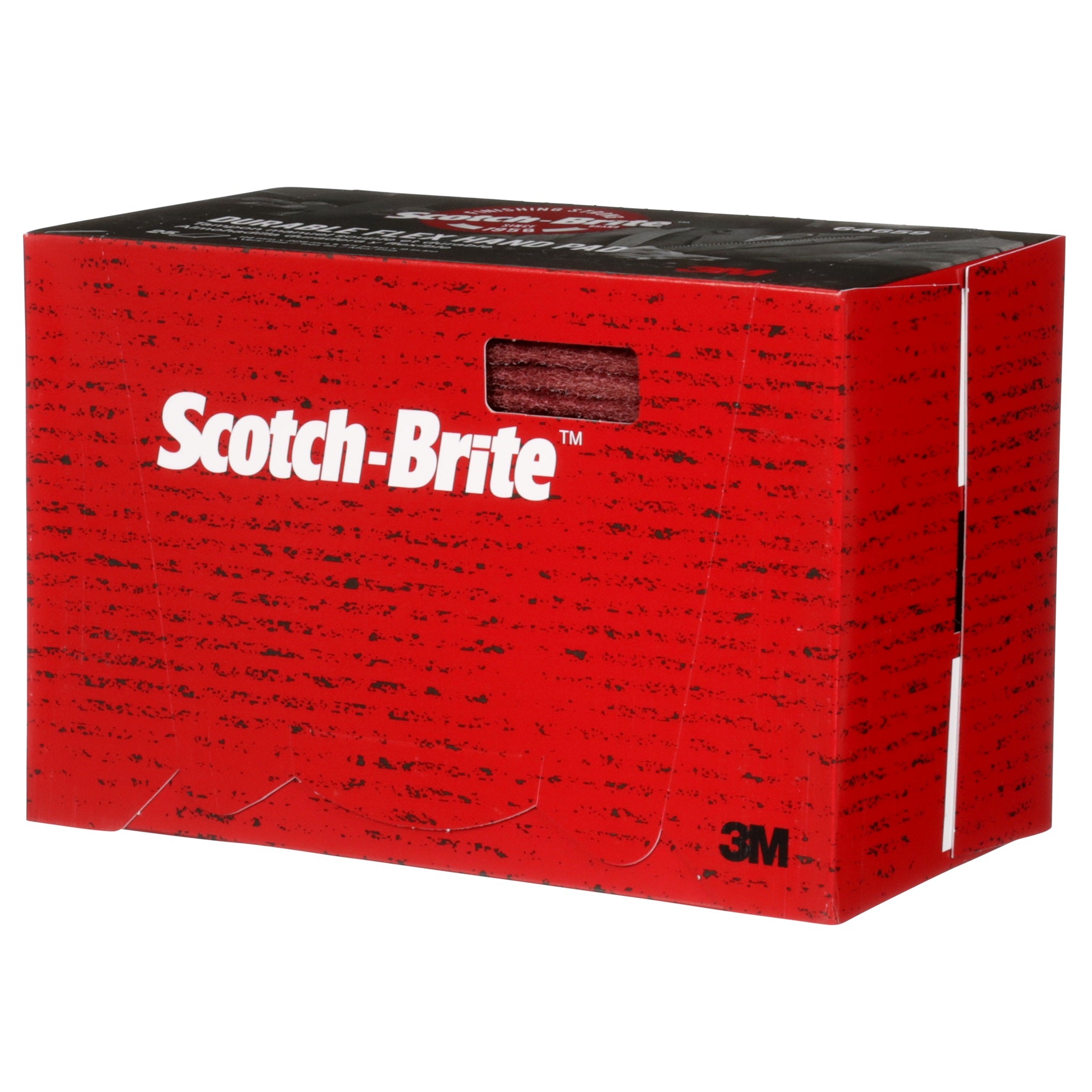 3M Scotch-Brite 7100042334 Durable Flex Hand Pad, MX-HP, Aluminum Oxide Very Fine, 4-1/2 in x 9 in, Case of 100