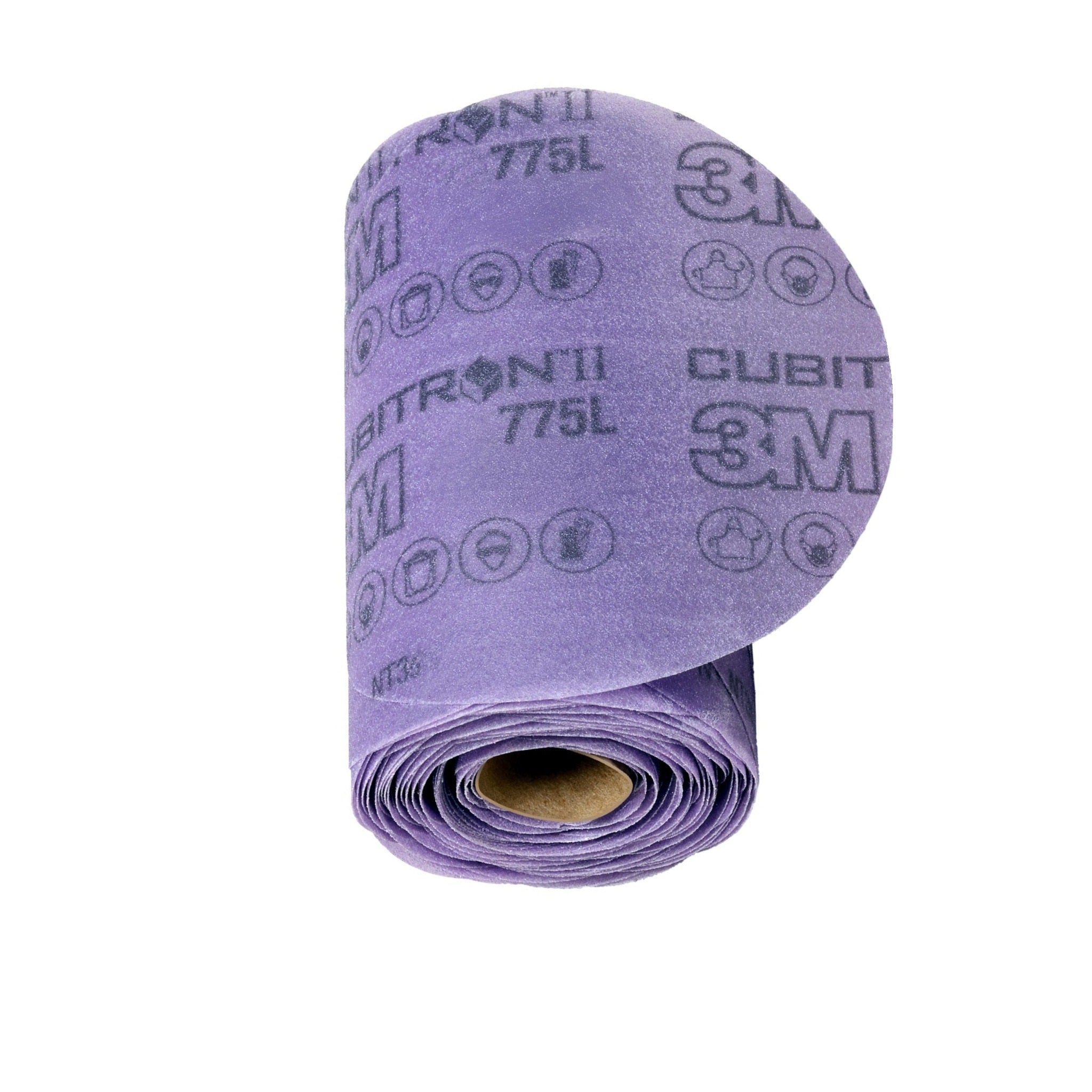 3M Cubitron II 7100045901/775L Stikit Film Disc Roll, 80+ 3MIL, 5 in x NH, Die 500X 
