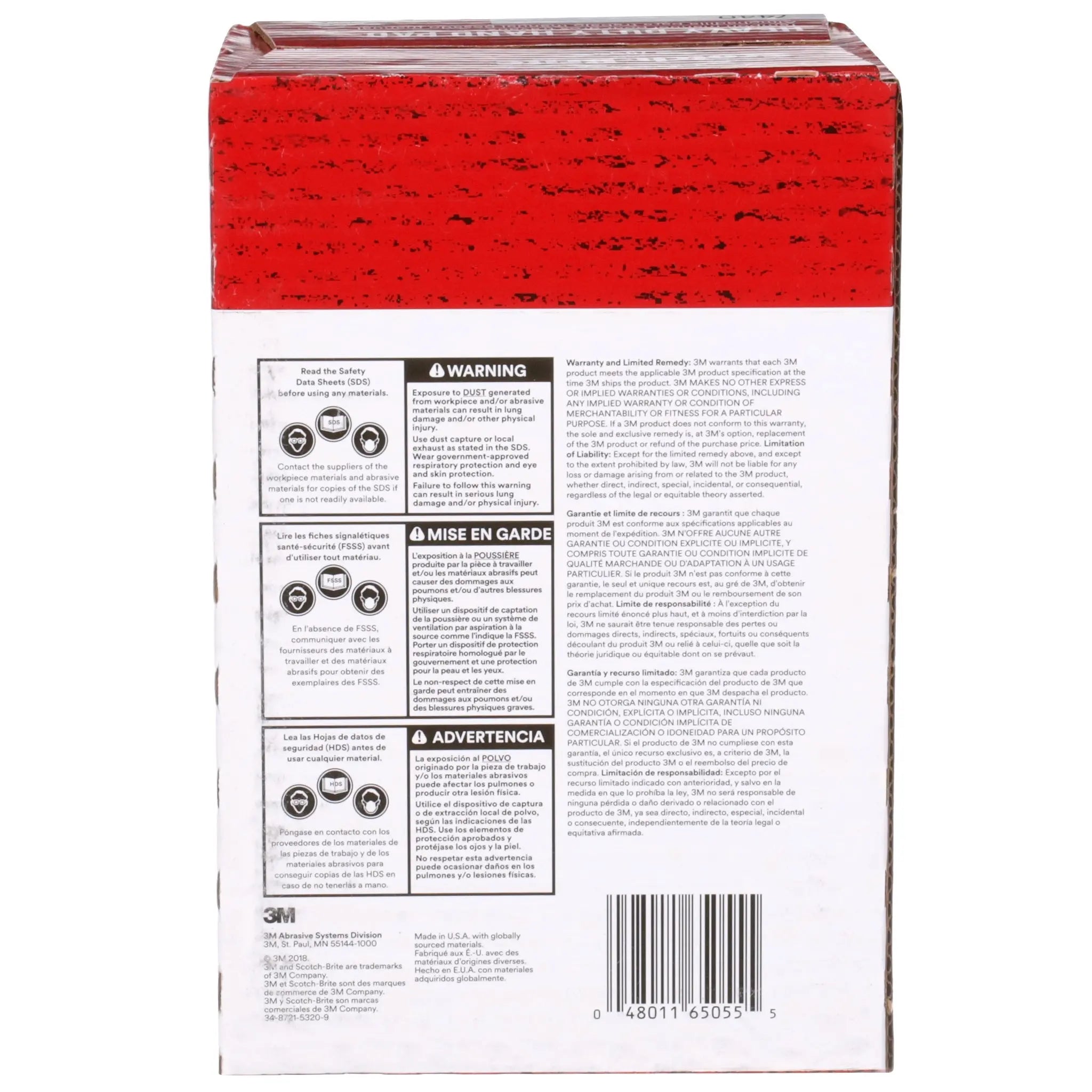 3M Scotch-Brite 7100080459/7440 Heavy Duty Hand Pad, HP-HP, Aluminum Oxide Medium, Tan, 6 in x 9 in 