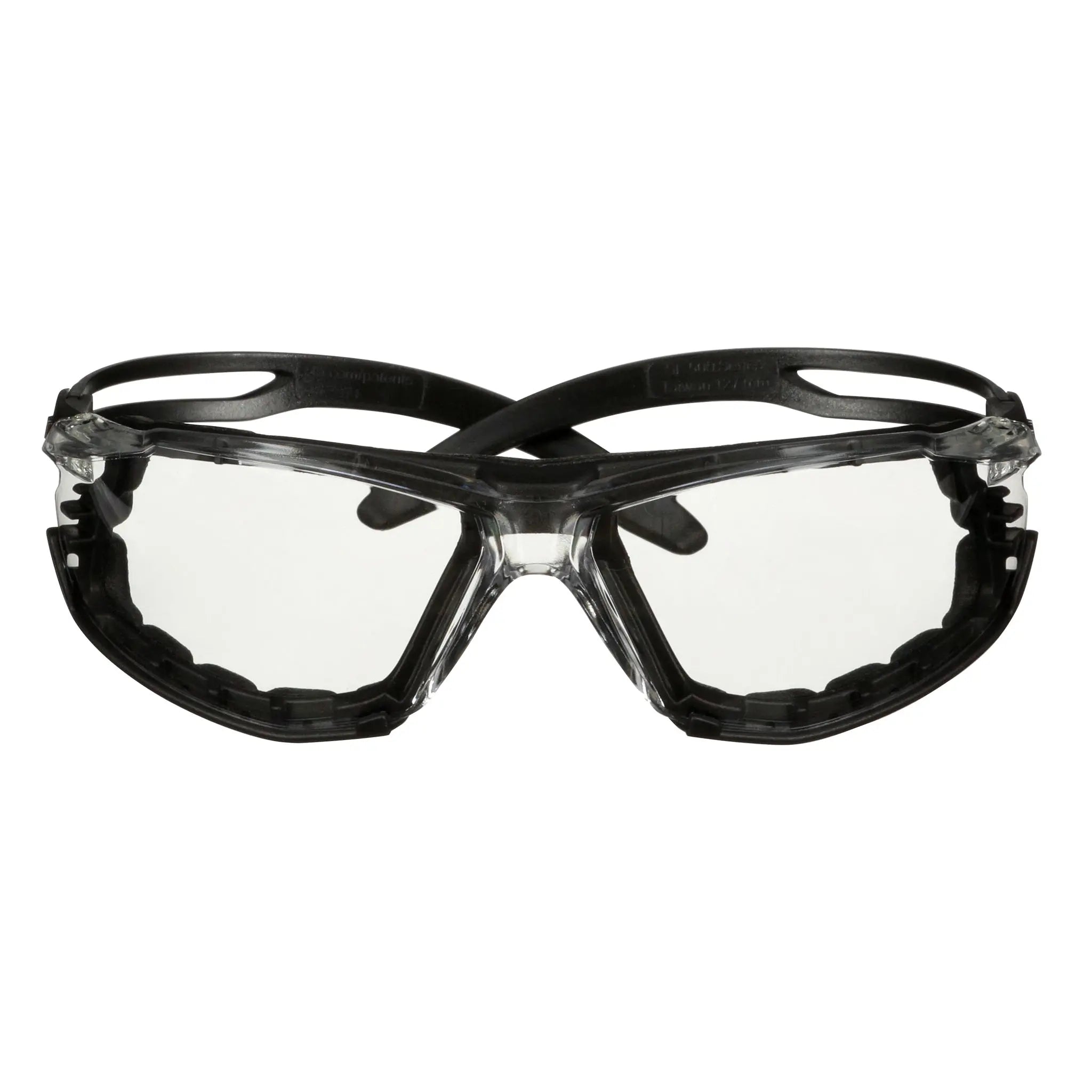 3M SecureFit 500 Series SF501SGAF-BLK-FM, Black, Scotchgard Anti-Fog Coating, Clear AF-AS Lns, Fm Gskt, 20 ea/Case 