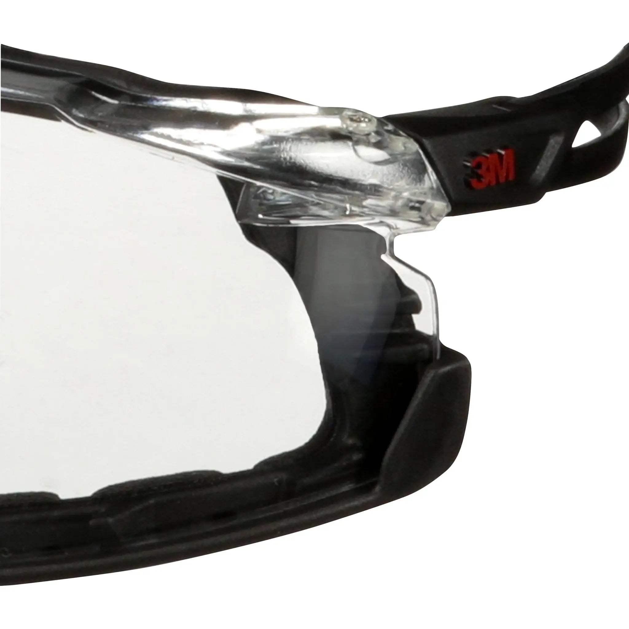 3M SecureFit 500 Series SF501SGAF-BLK-FM, Black, Scotchgard Anti-Fog Coating, Clear AF-AS Lns, Fm Gskt, 20 ea/Case 