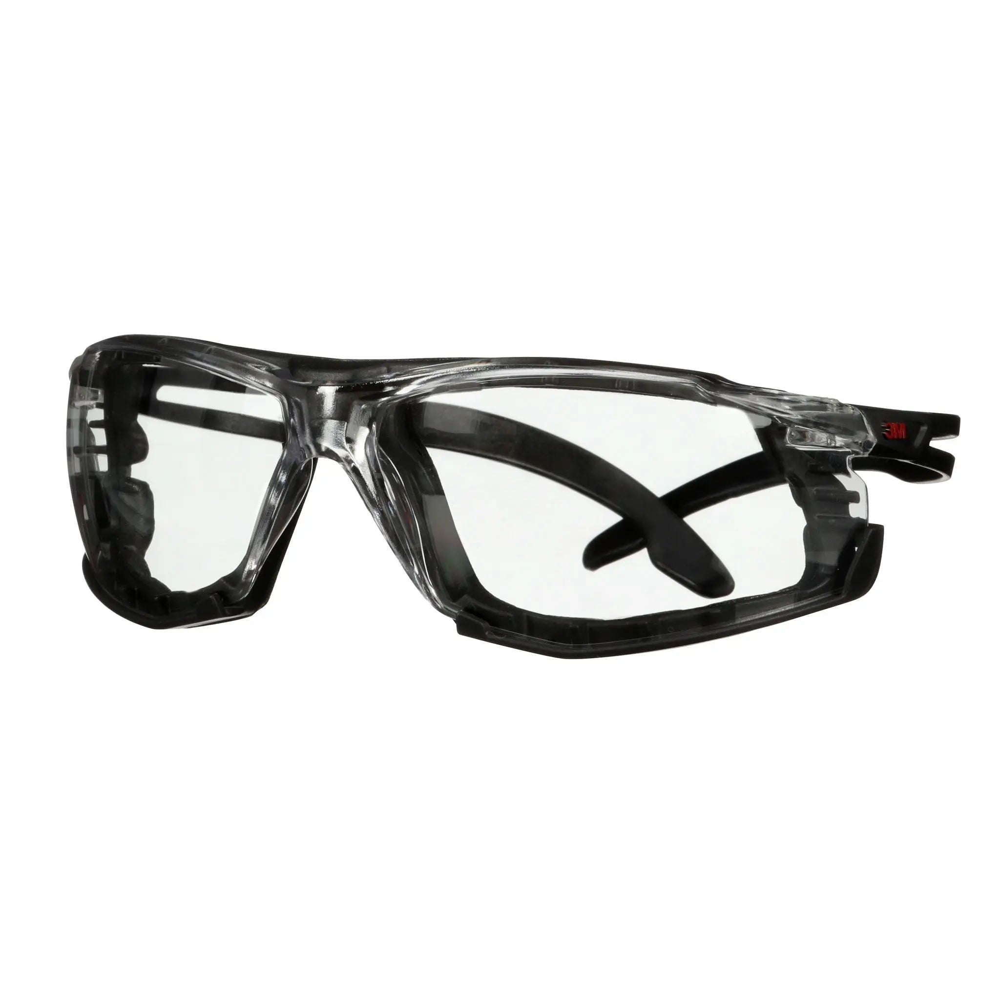 3M SecureFit 500 Series SF501SGAF-BLK-FM, Black, Scotchgard Anti-Fog Coating, Clear AF-AS Lns, Fm Gskt, 20 ea/Case 