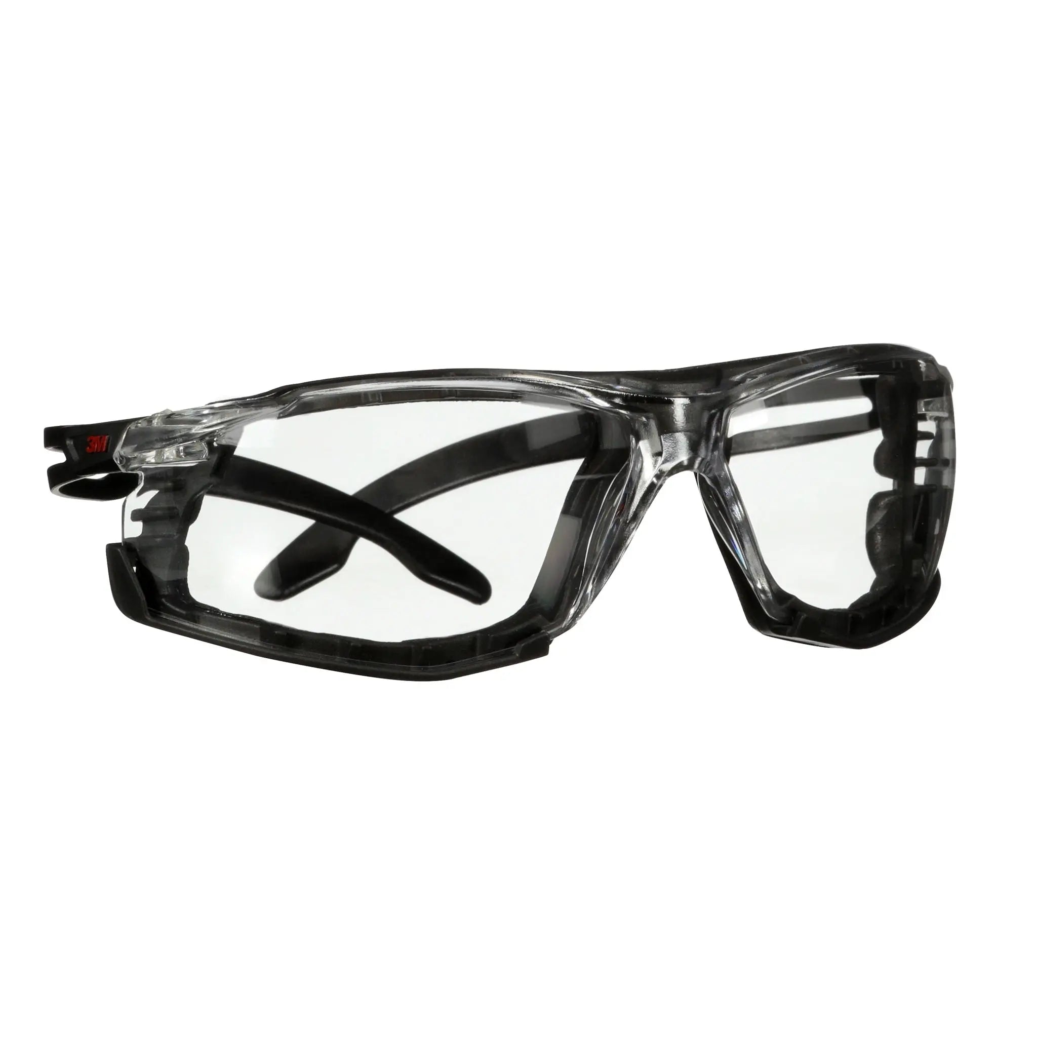 3M SecureFit 500 Series SF501SGAF-BLK-FM, Black, Scotchgard Anti-Fog Coating, Clear AF-AS Lns, Fm Gskt, 20 ea/Case 