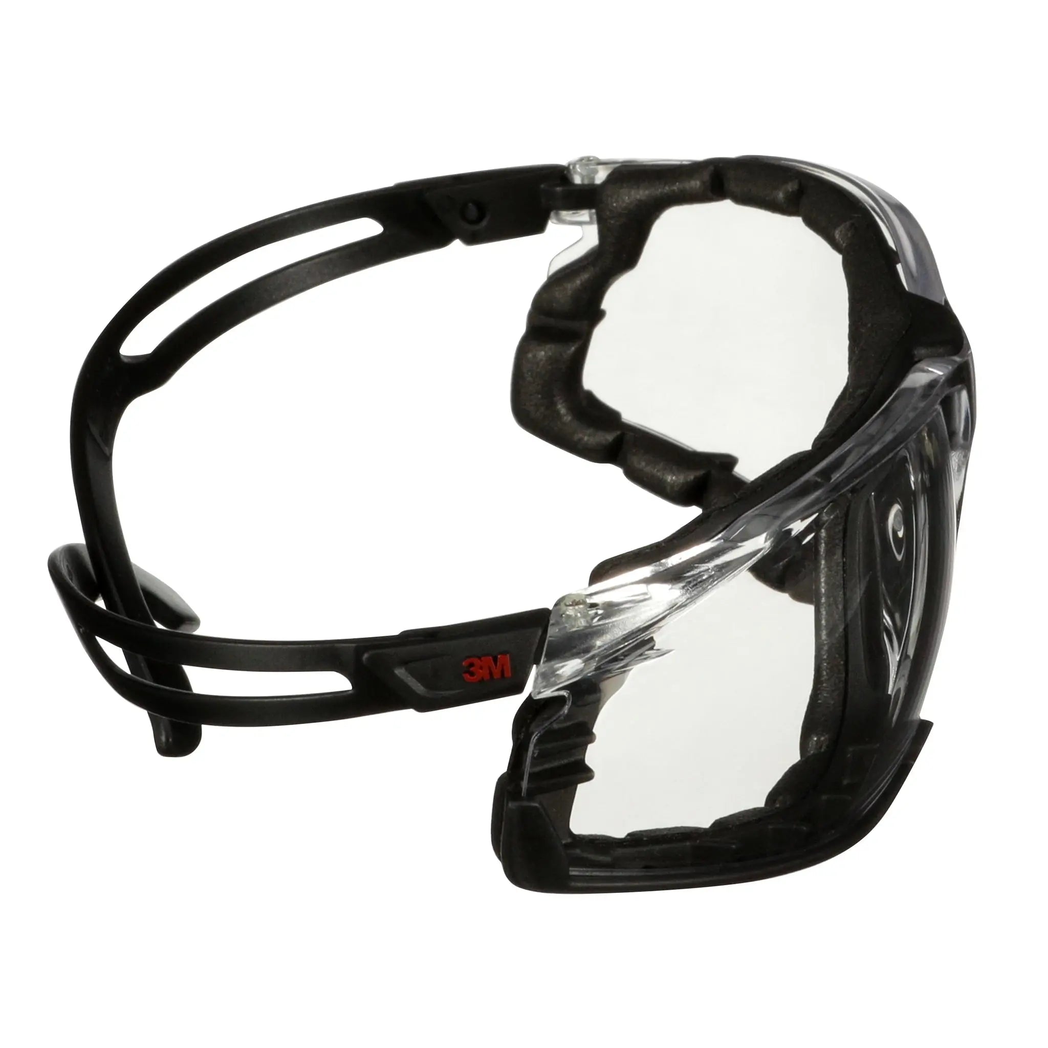 3M SecureFit 500 Series SF501SGAF-BLK-FM, Black, Scotchgard Anti-Fog Coating, Clear AF-AS Lns, Fm Gskt, 20 ea/Case 