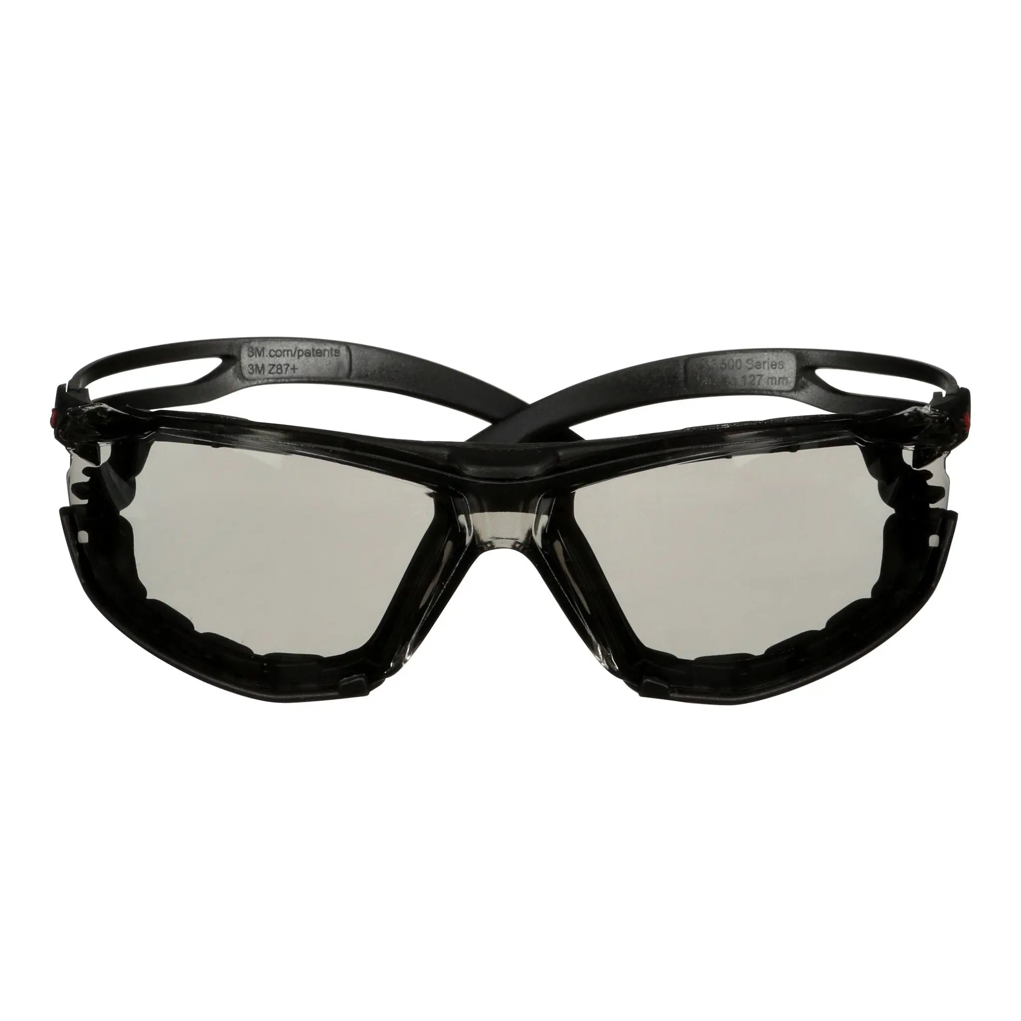 3M SecureFit 500 Series SF507SGAF-BLK-FM, Black, Scotchgard Anti-Fog Coating, IO Gray AF-AS Lns, Fm Gskt, 20 ea/Case 