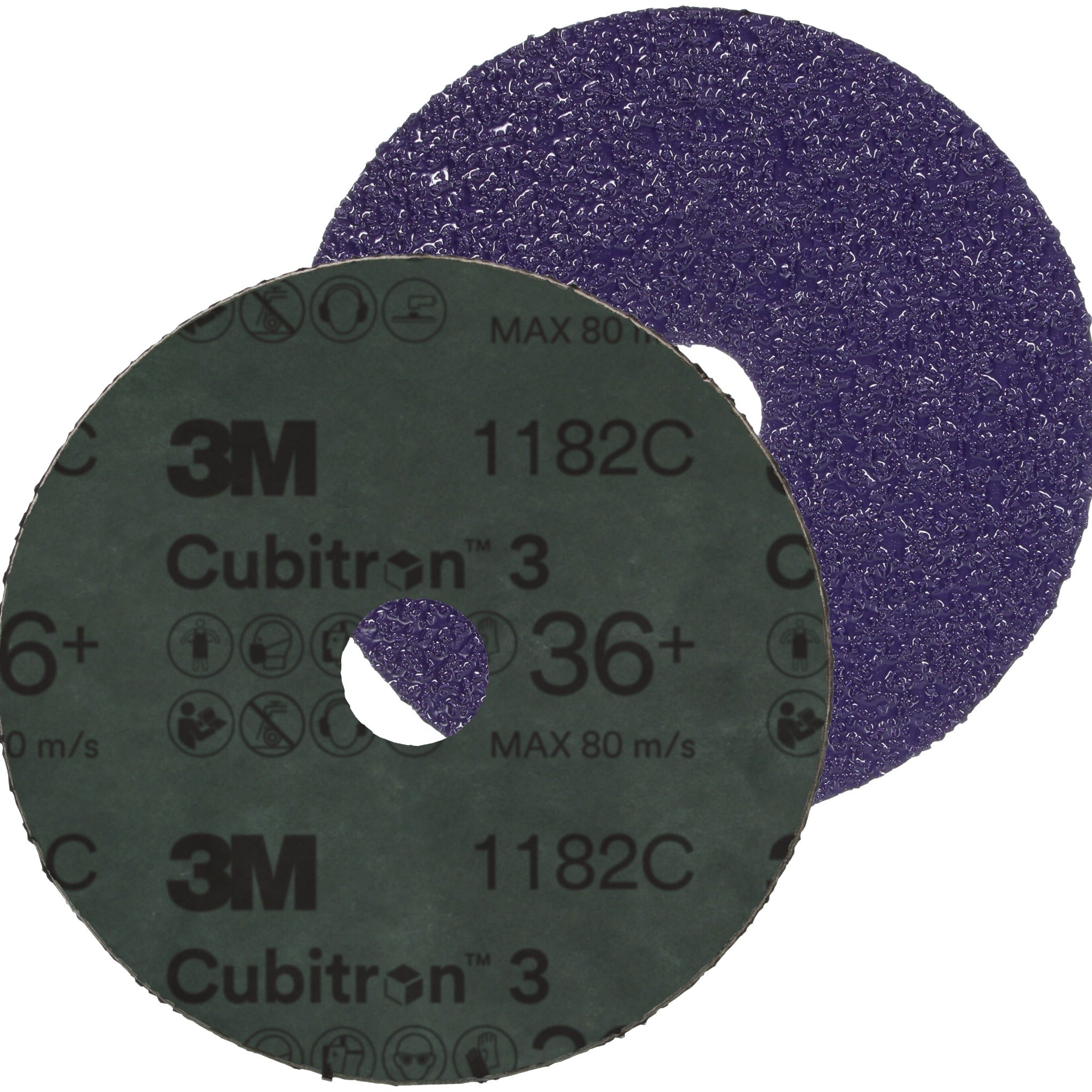 3M Cubitron 3 7100309799/1182C Fibre Disc, 36+, 4-1/2 in x 7/8 in, Die 450E, Main Image