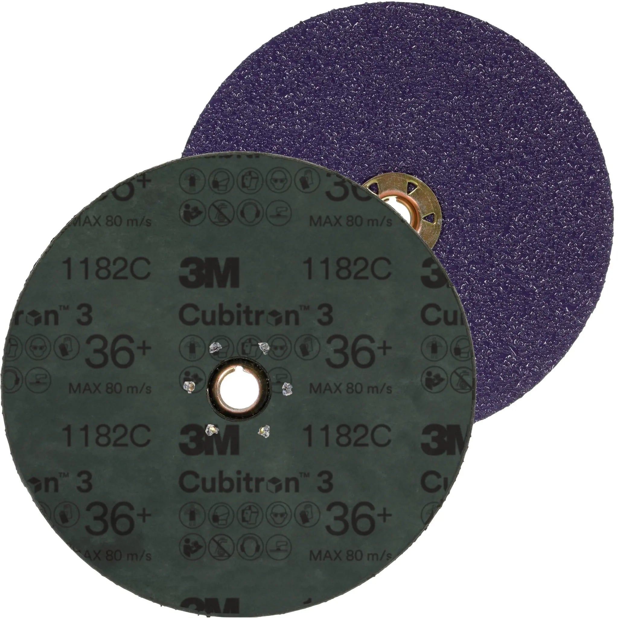 3M Cubitron 3 1182C Fibre Disc 36+ TN Quick Change 7 in