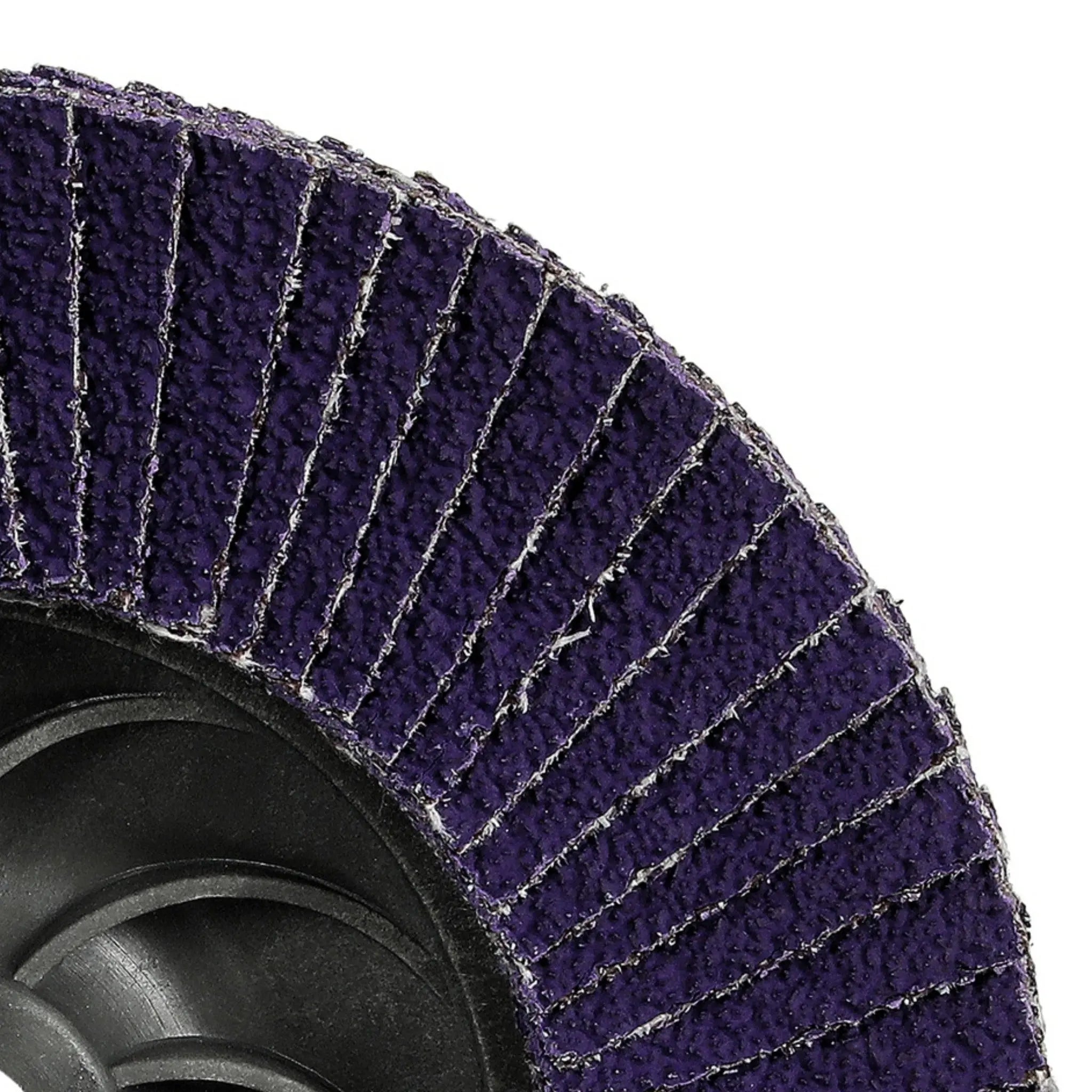 3M Cubitron 3 7100379929/1169F Flap Disc, 40+, T29-Conical Quick Change, 4-1/2 in x 5/8 in-11, Closeup