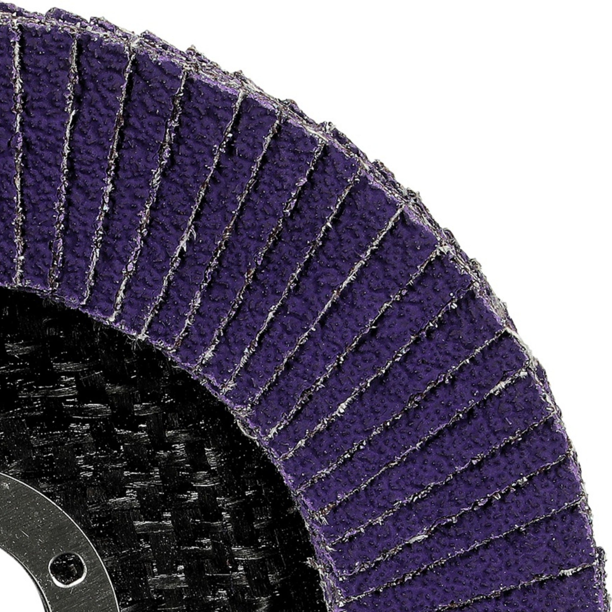 3M Cubitron 3 7100380493/1169F Flap Disc, 40+, T27-Flat, 5 in x 7/8 in, Closeup