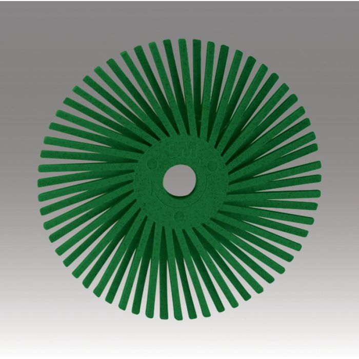 Scotch-Brite™ Radial Bristle Disc, 3 in x 3/8 in 220, 80 per case