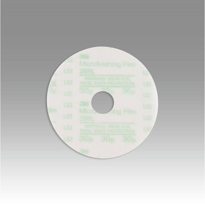 3M™ Hookit™ Microfinishing Film Disc 268L, Type D, 3 in x 7/8 in 30 Micron, 1000 per case