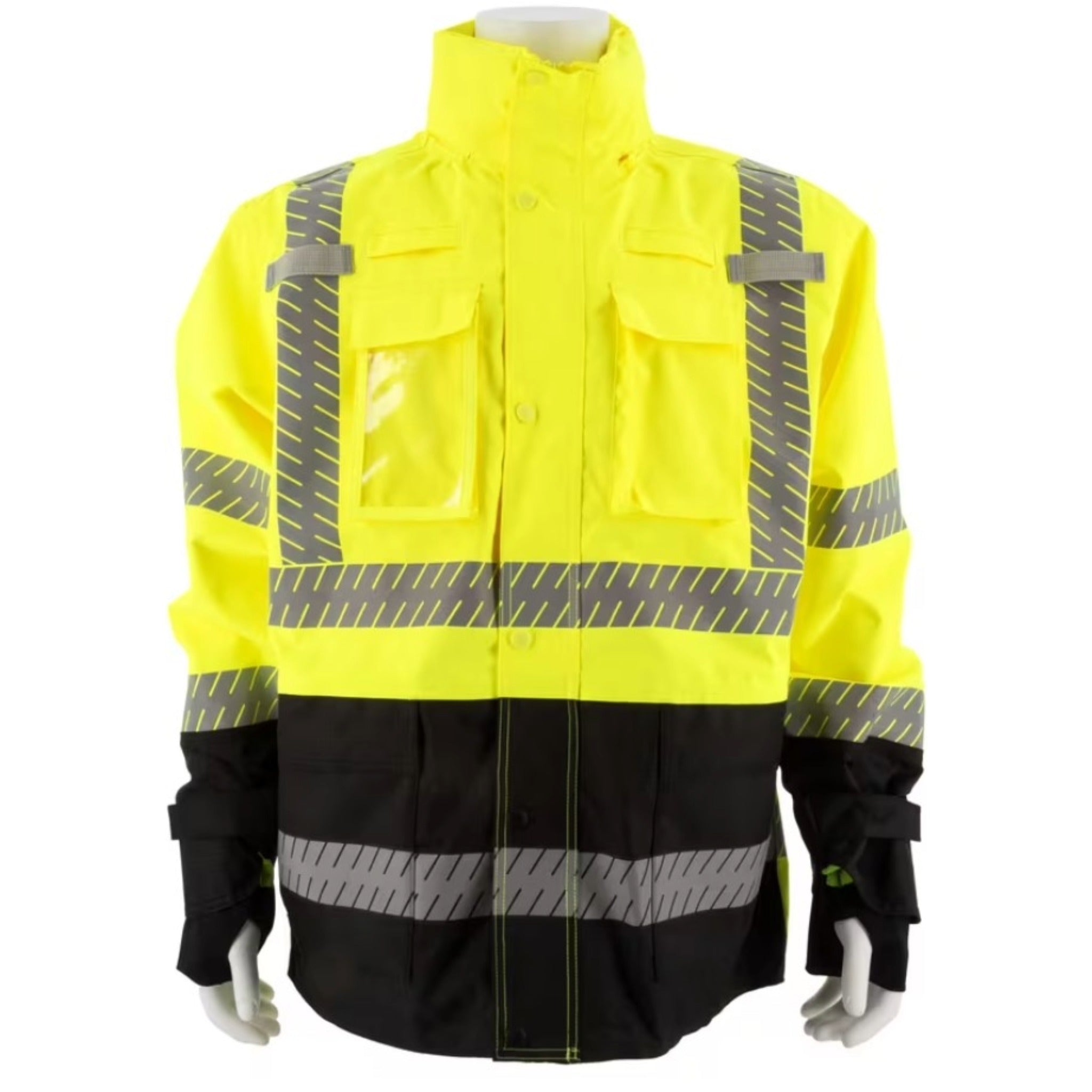MAJESTIC GLOVE 75-1309 High Visibility Waterproof Parka with Mesh Liner, ANSI 3-main-Image