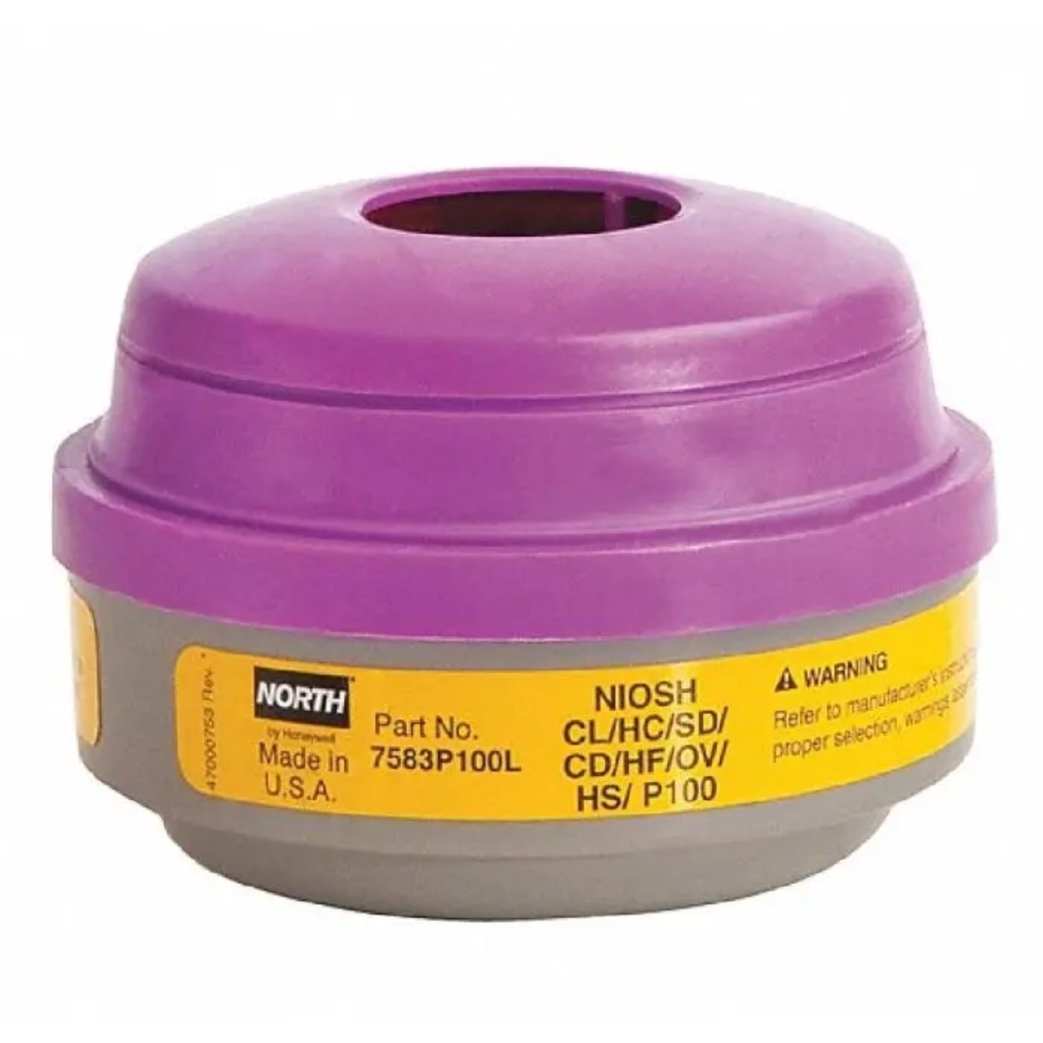 Honeywell North 7583P100L N Series Organic Vapor And Acid Gas (OV/AG) With P100 Respirator Cartridge-Image_2