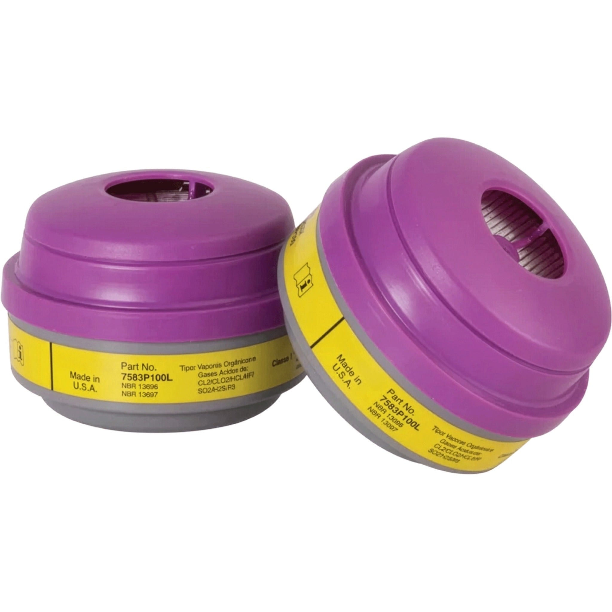 Honeywell North 7583P100L N Series Organic Vapor And Acid Gas (OV/AG) With P100 Respirator Cartridge-Main_Image