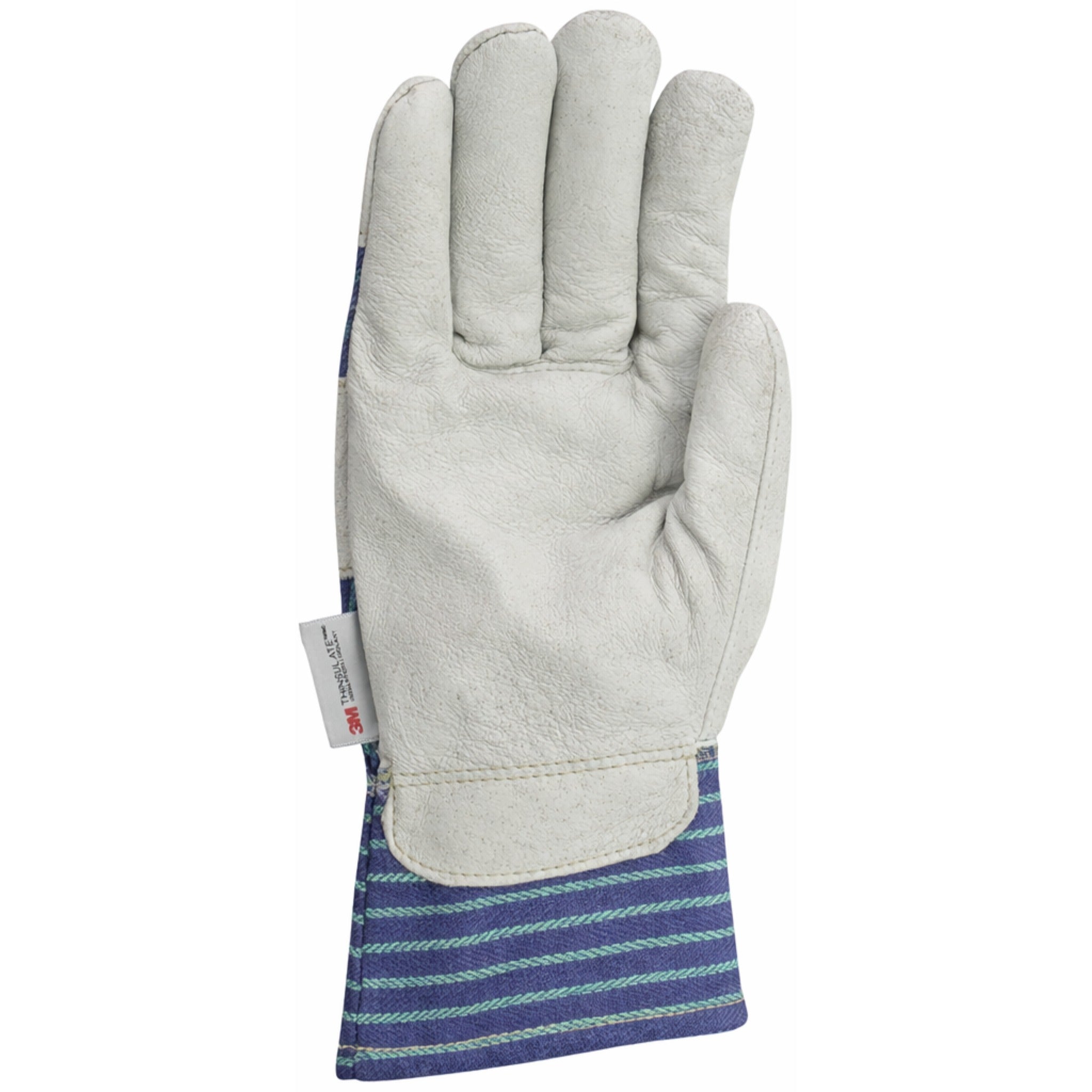 PIP 78-3927 Leather Palm Fabric Back 3M Thinsulate Line Glove - Safety Cuff_Front_Image