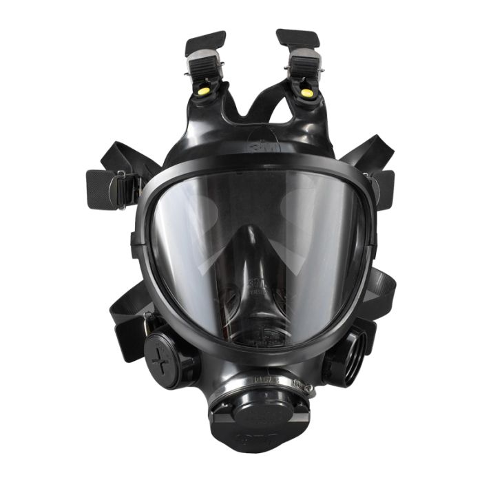 3M FR-7800B Full Facepiece Reusable Respirator, Black, 1 Each