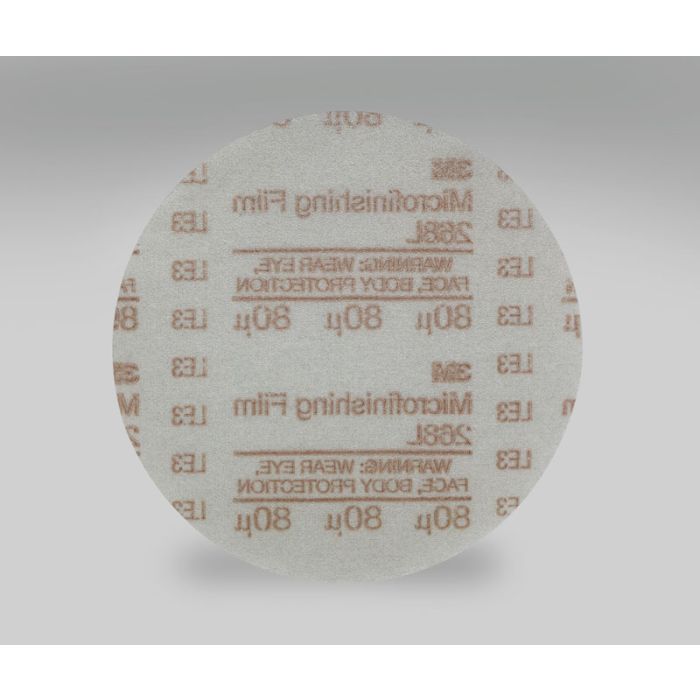 3M™ Hookit™ Microfinishing Film Disc 268L, Type D, 6 in x NH 80 Micron, 500 per case