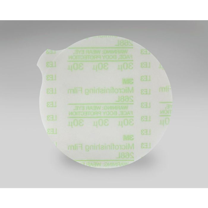 3M™ Hookit™ Microfinishing Film Disc 268L, Type D, 6 in x NH 30 Micron, 25 per inner 500 per case