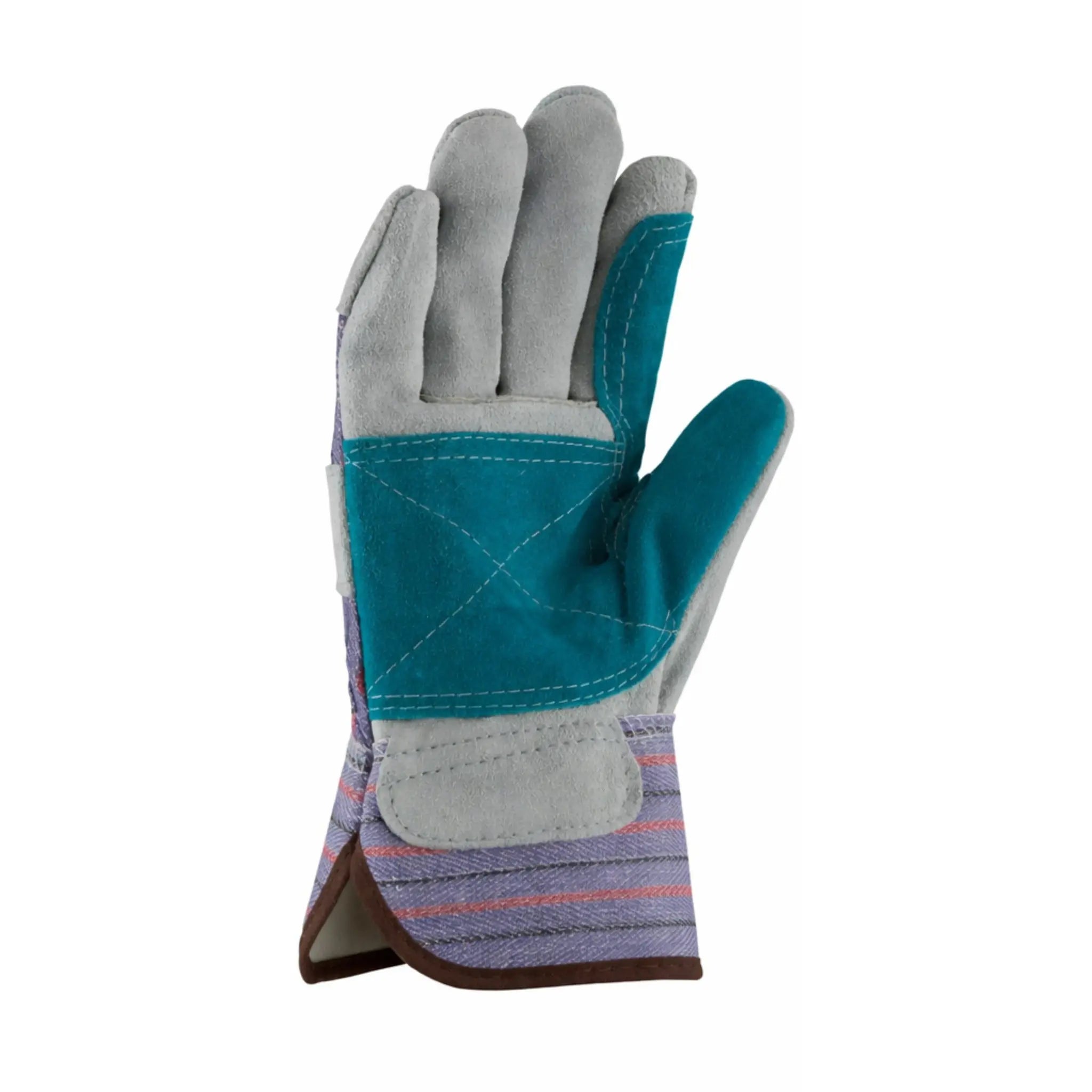 PIP 84-7533J B/CGrade Leather Double Palm Jointed Inner Palm Rubberized Safety Cuff_Front_Image