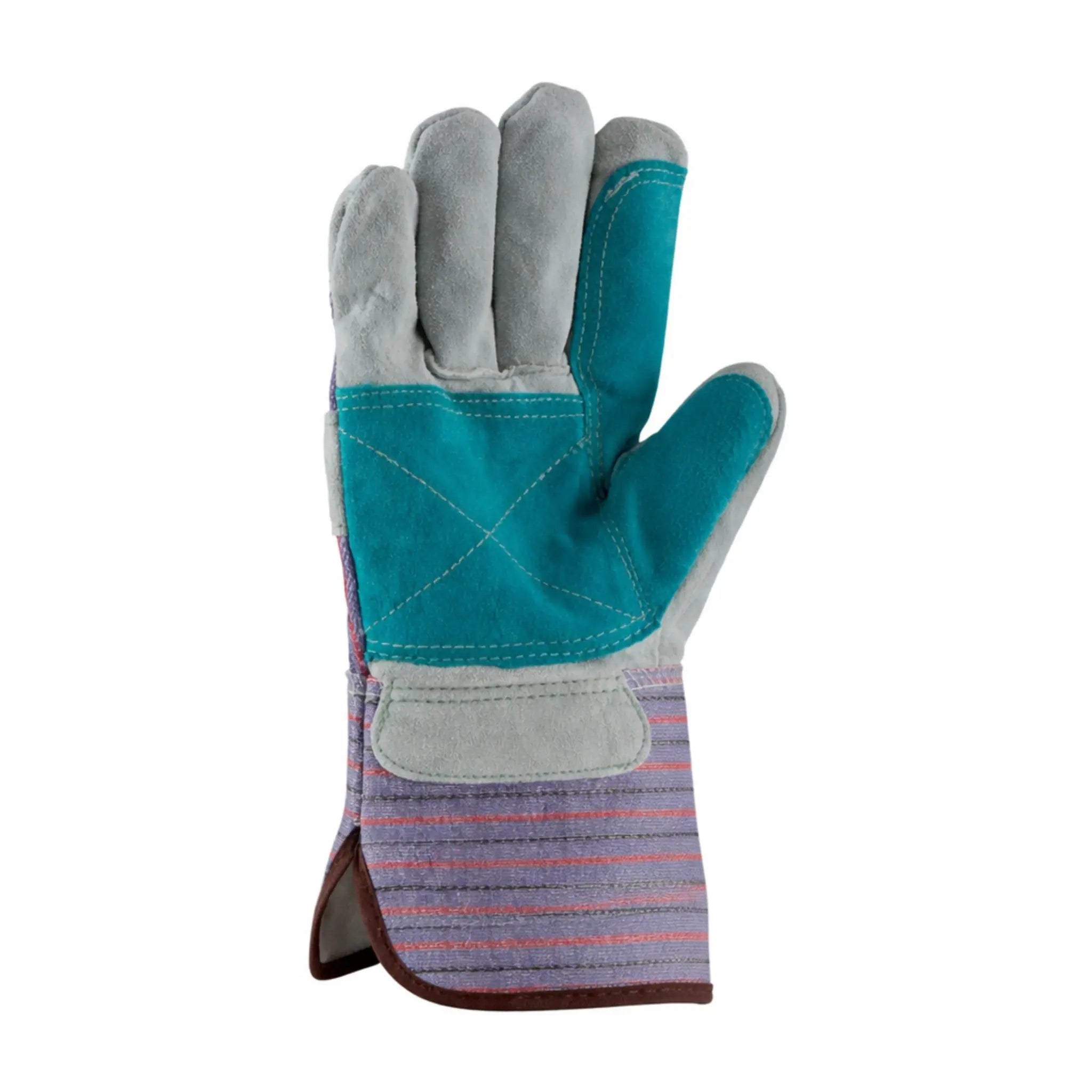 PIP 84-7633 B/C Grade Shoulder Split Leather Double Palm Glove - Rubberized Gauntlet Cuff_Front_Image