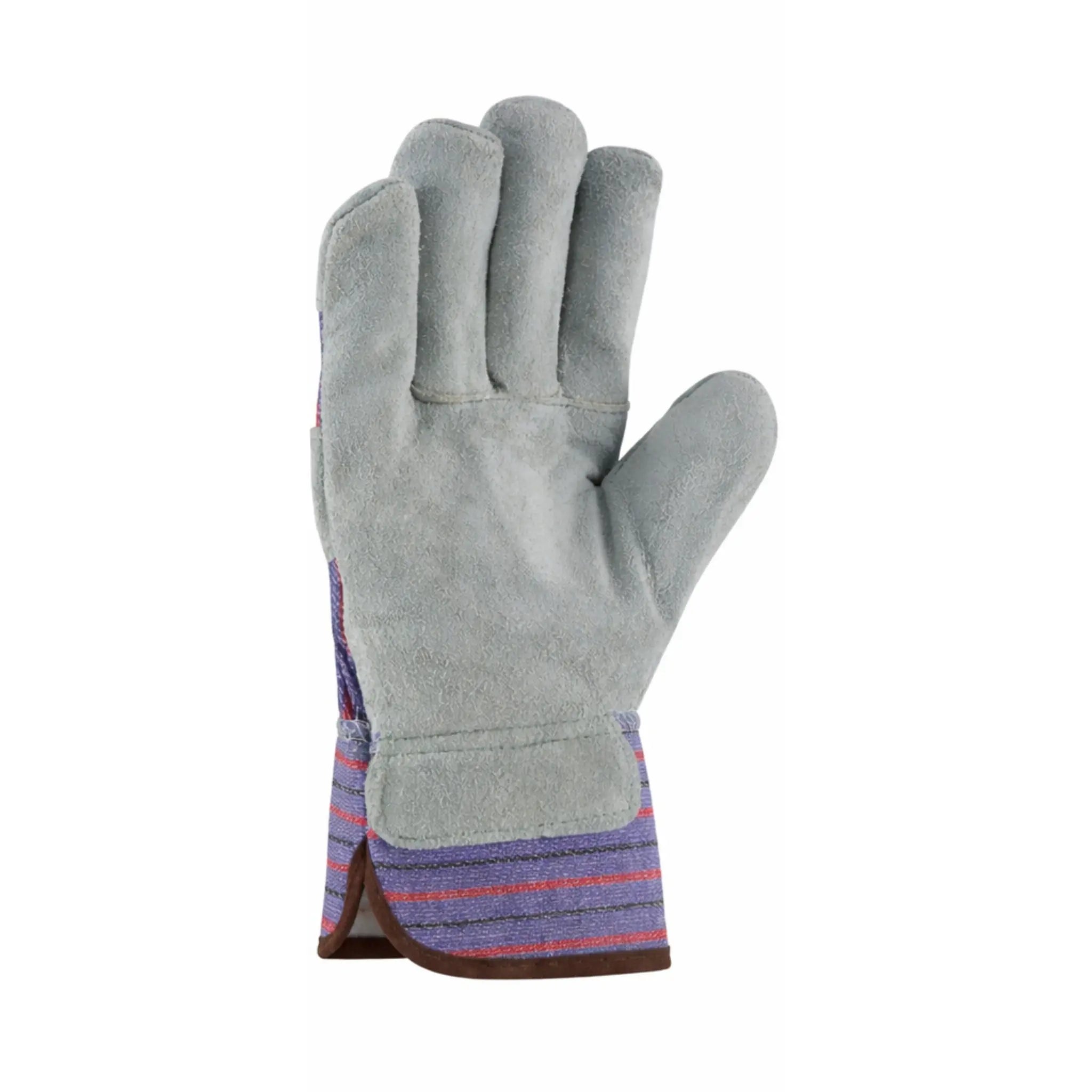 PIP 85-7500SC Economy Grade Shoulder Split Leather Palm Glove - Starched Safety Cuff - Front_Image