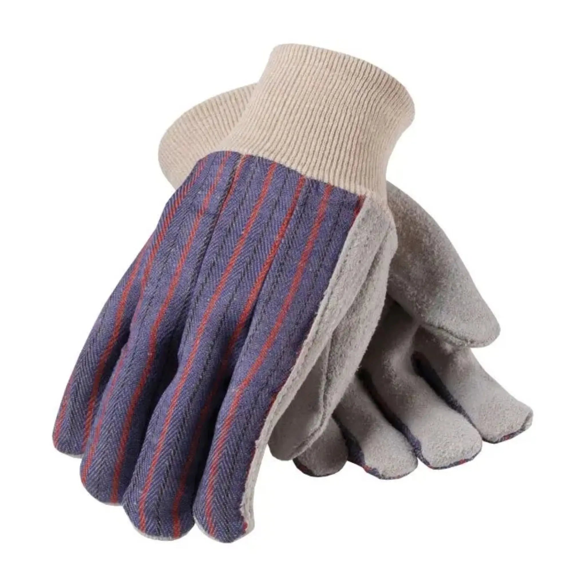 PIP 86-4104 Regular Grade Leather Palm Glove, Knitwrist, Men's Fit-Flat
