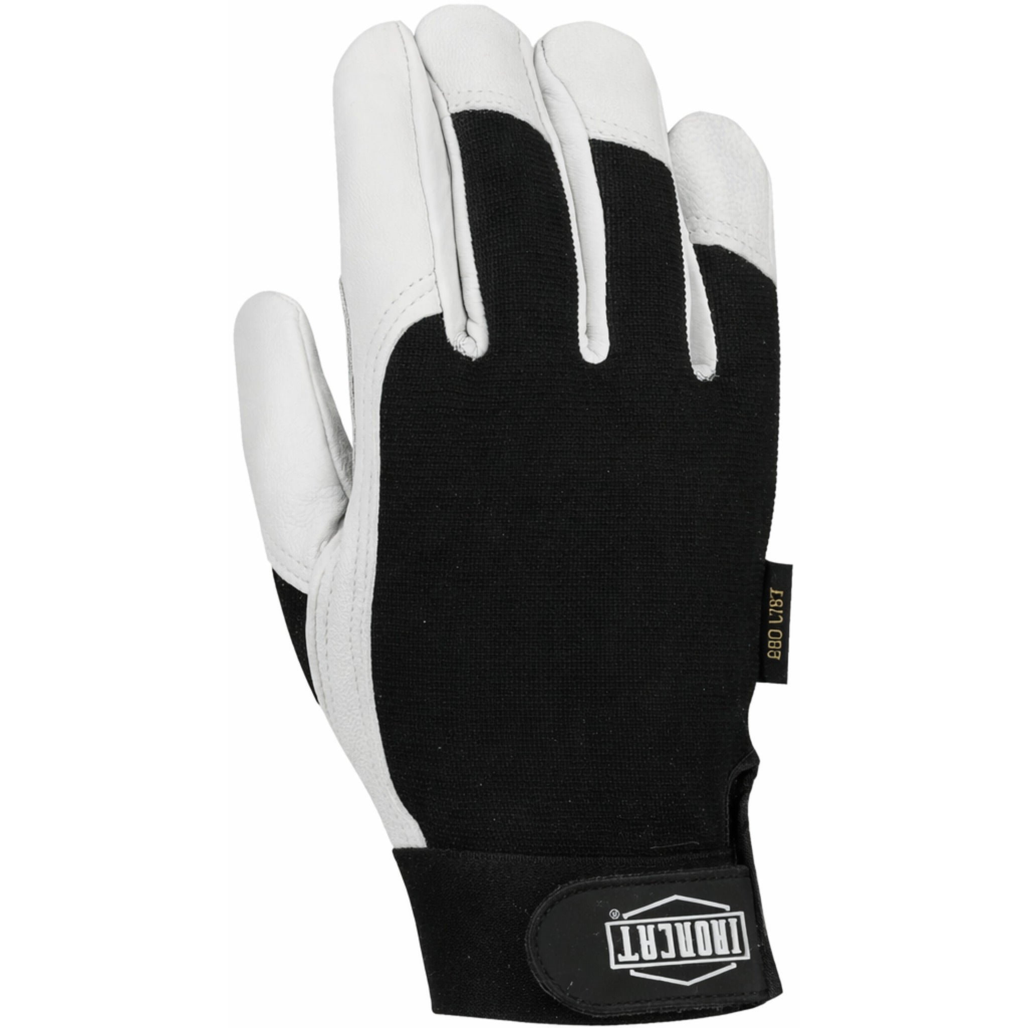 PIP Ironcat 86552 Heavy Duty Top Grain Goatskin Leather Reinforced Palm Glove with Fabric Back and Kevlar Cut Lining-Back_Image