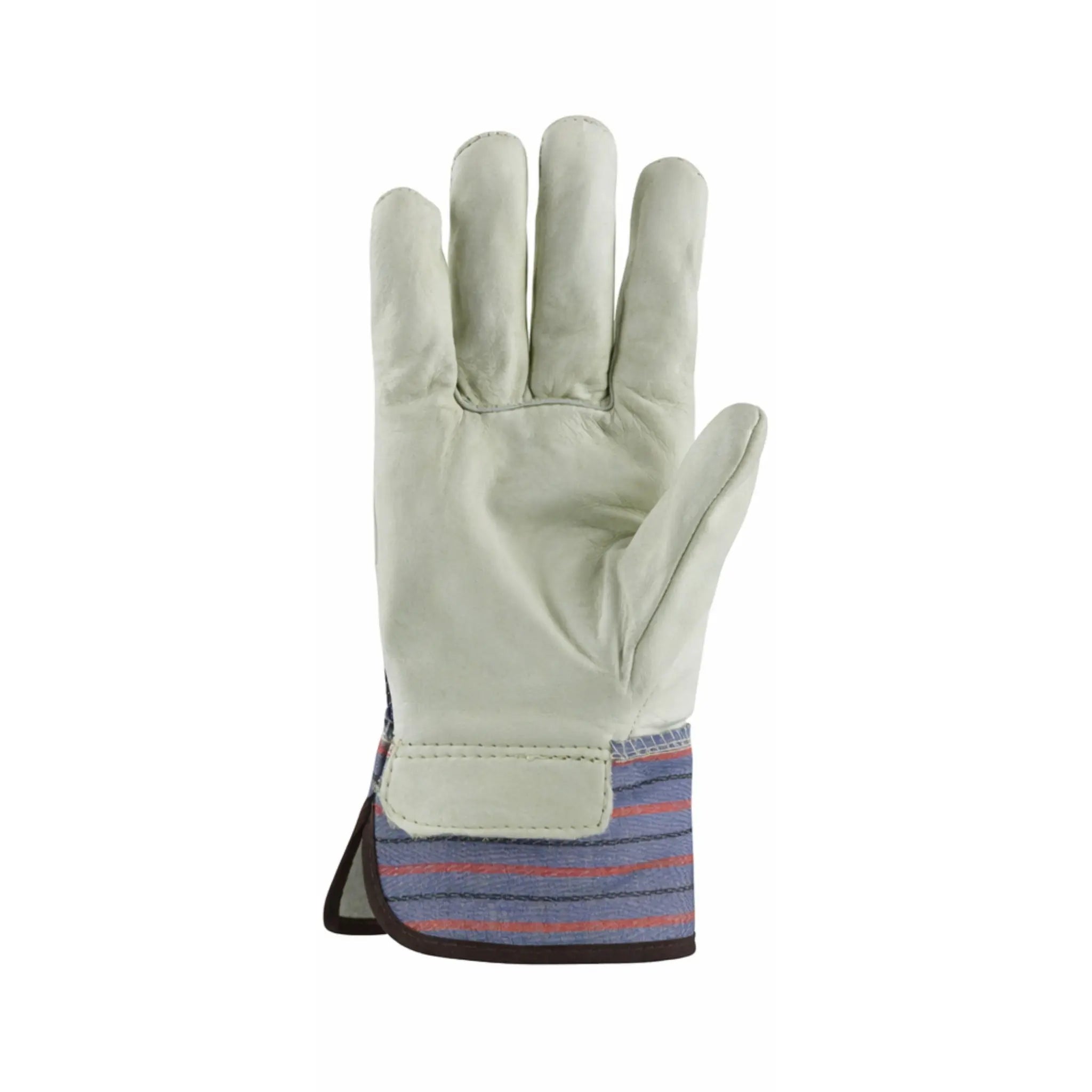 PIP 87-1563P Economy Grade Top Grain Leather Reinforced Palm Glove - Safety Cuff-Front_Image